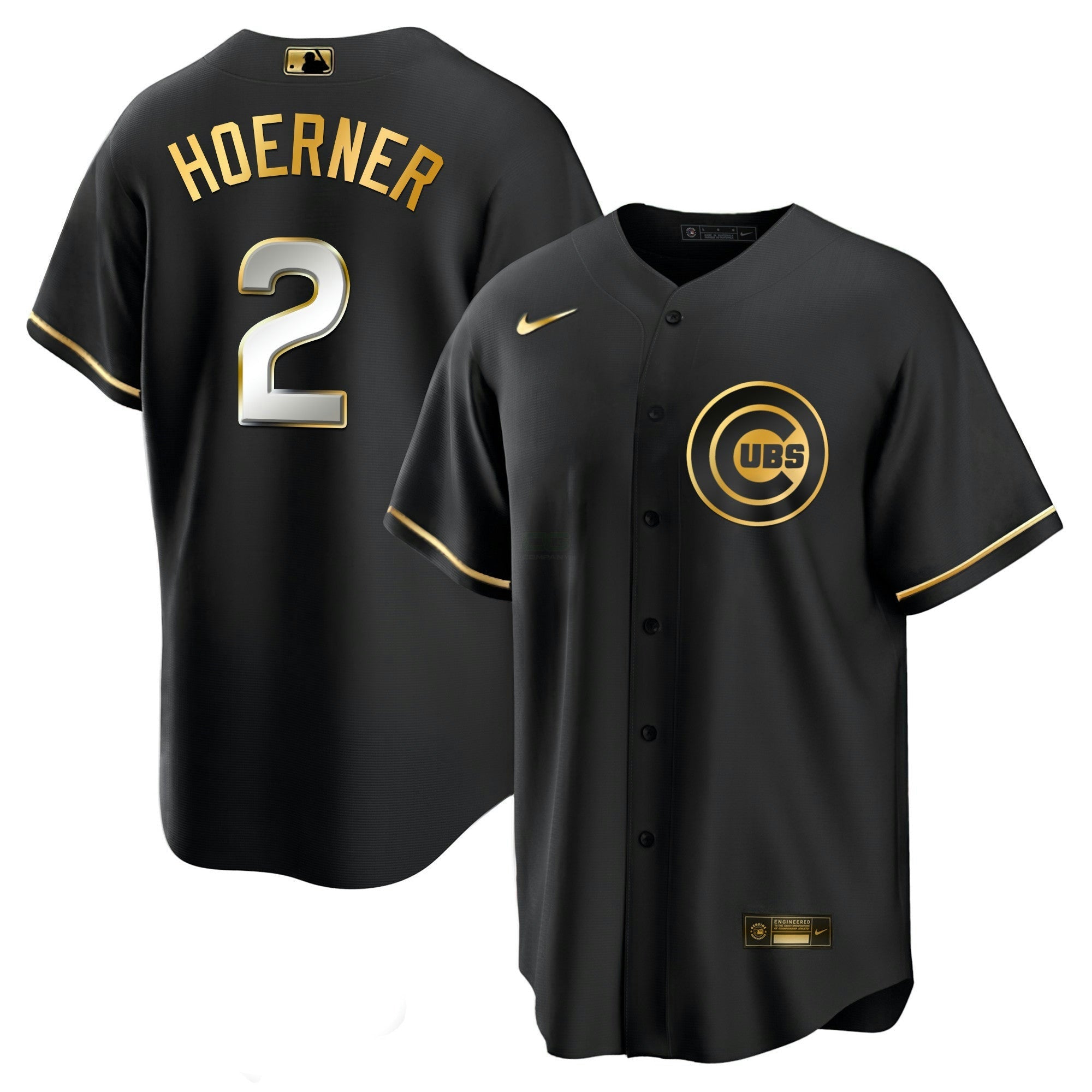 Camisa MLB Men’s Chicago Black Limited & Dourada Jersey