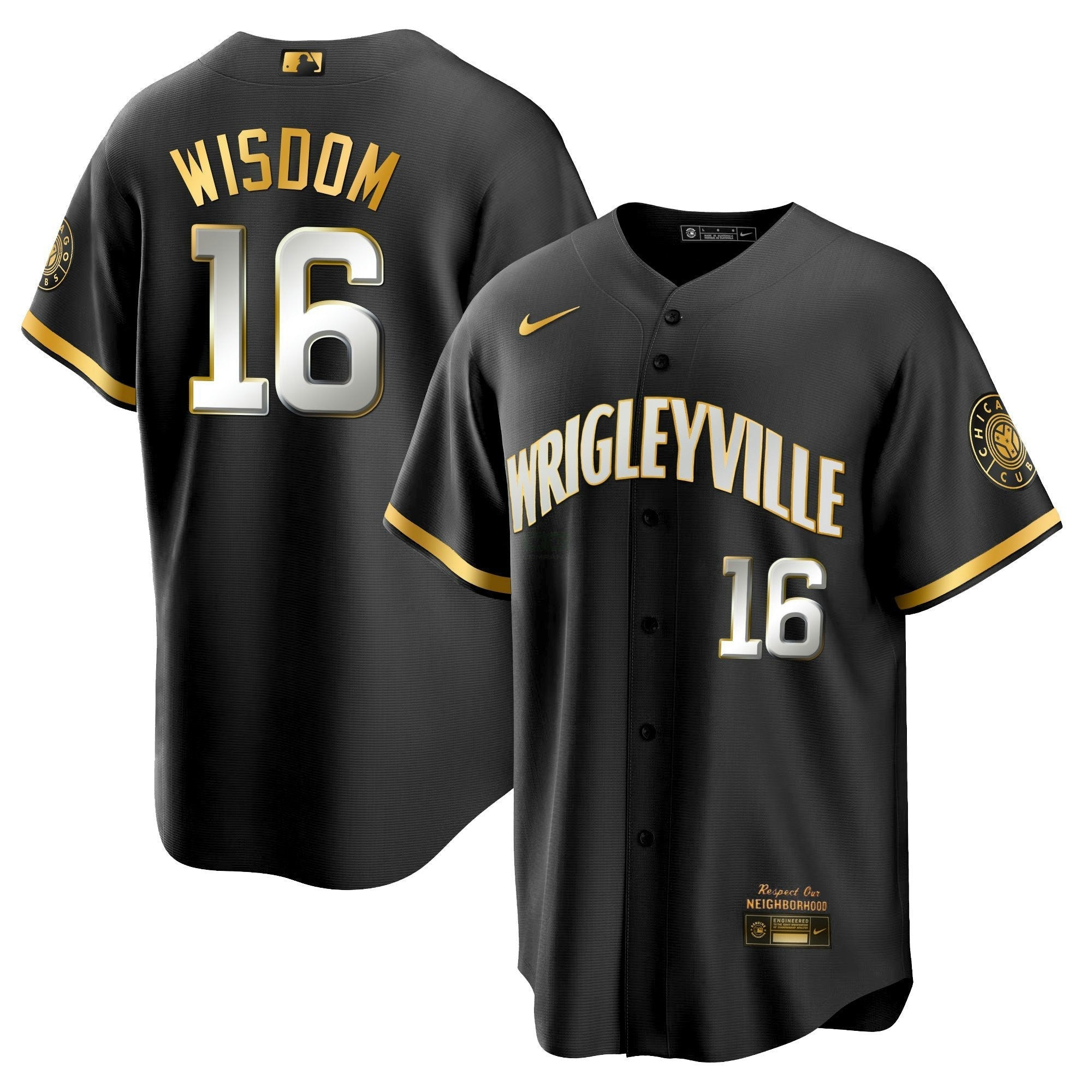 Camisa MLB Men’s Chicago City Connect Dourada Jersey