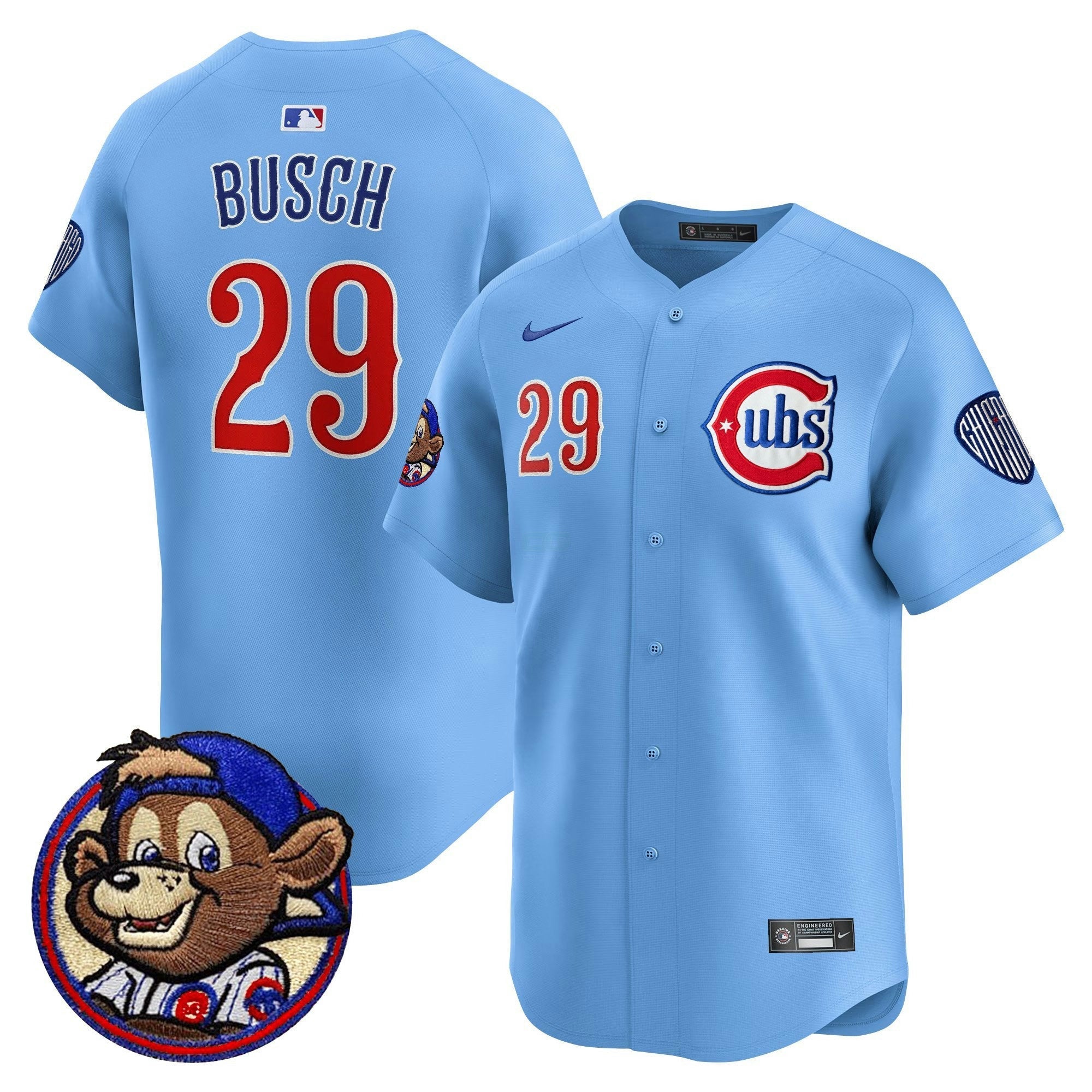 Camisa MLB Men’s Chicago Clark Patch Vapor Premier Limited Jersey