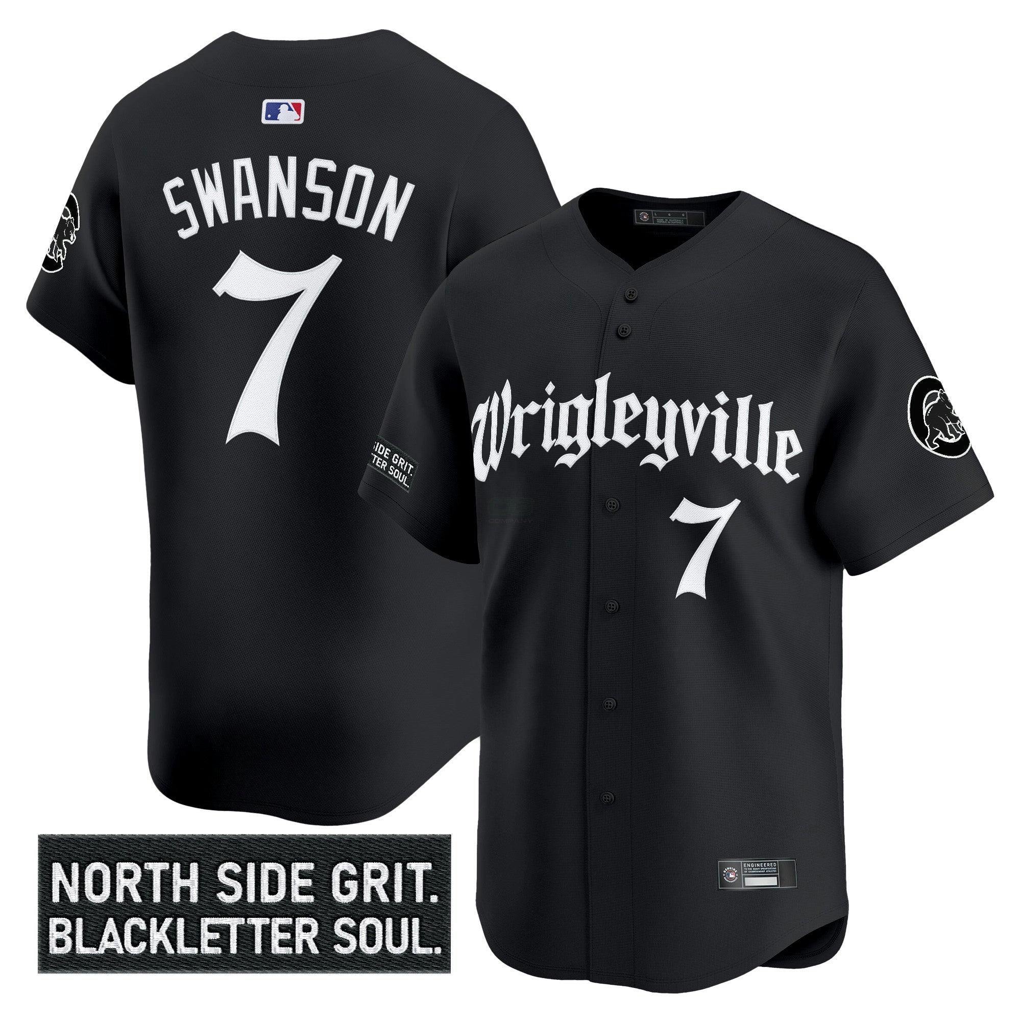 Camisa MLB Men’s Chicago ‘Gothic North Side Edition’ Vapor Premier Limited Jersey V2