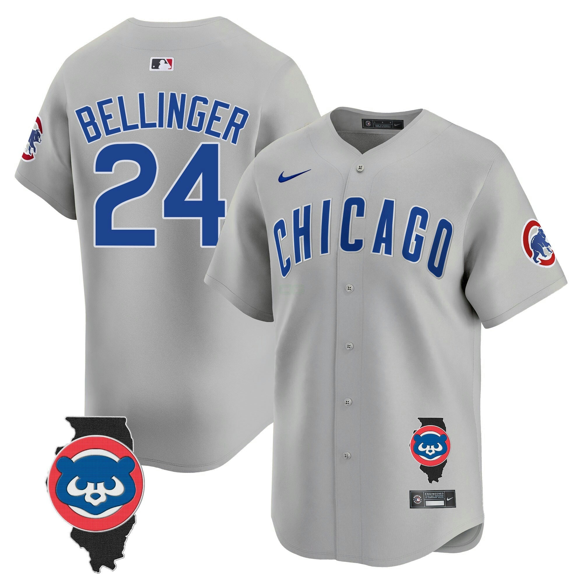 Camisa MLB Men’s Chicago Illinois Patch Vapor Premier Limited Jersey