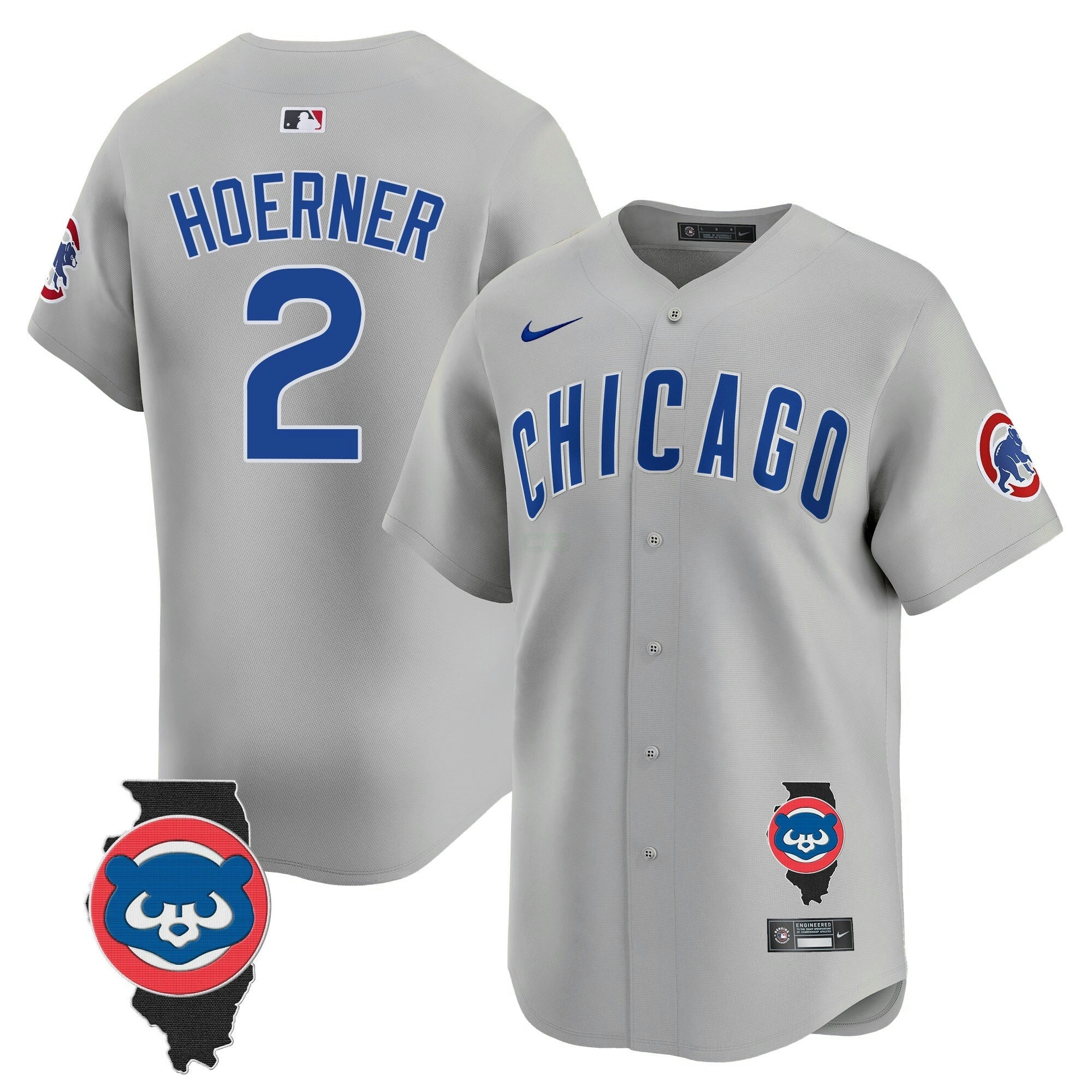 Camisa MLB Men’s Chicago Illinois Patch Vapor Premier Limited Jersey