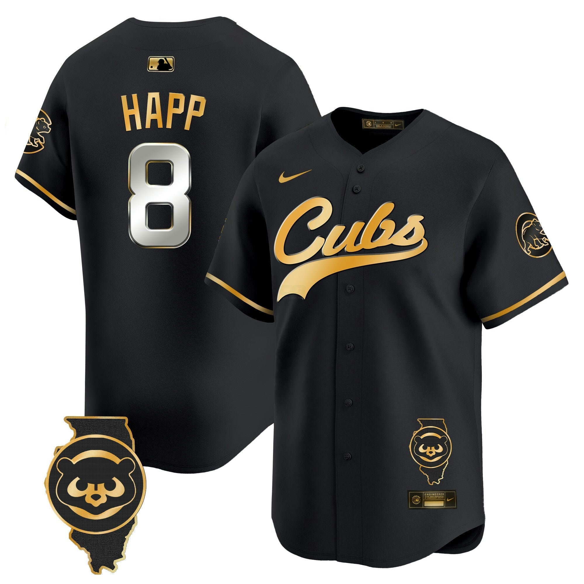 Camisa MLB Men’s Chicago Illinois Patch Vapor Premier Limited Jersey