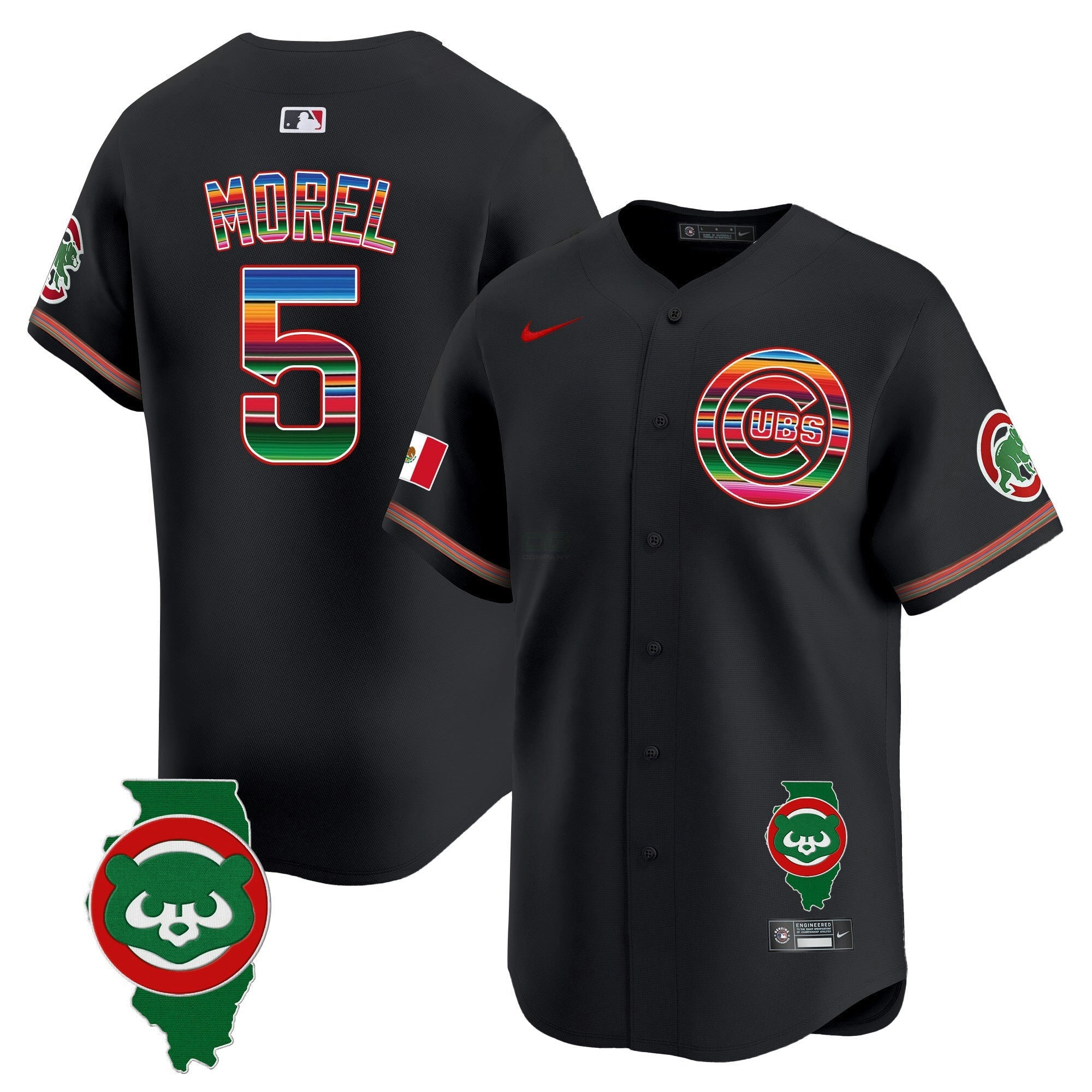 Camisa MLB Men’s Chicago Mexico Illinois Patch Vapor Premier Limited Jersey