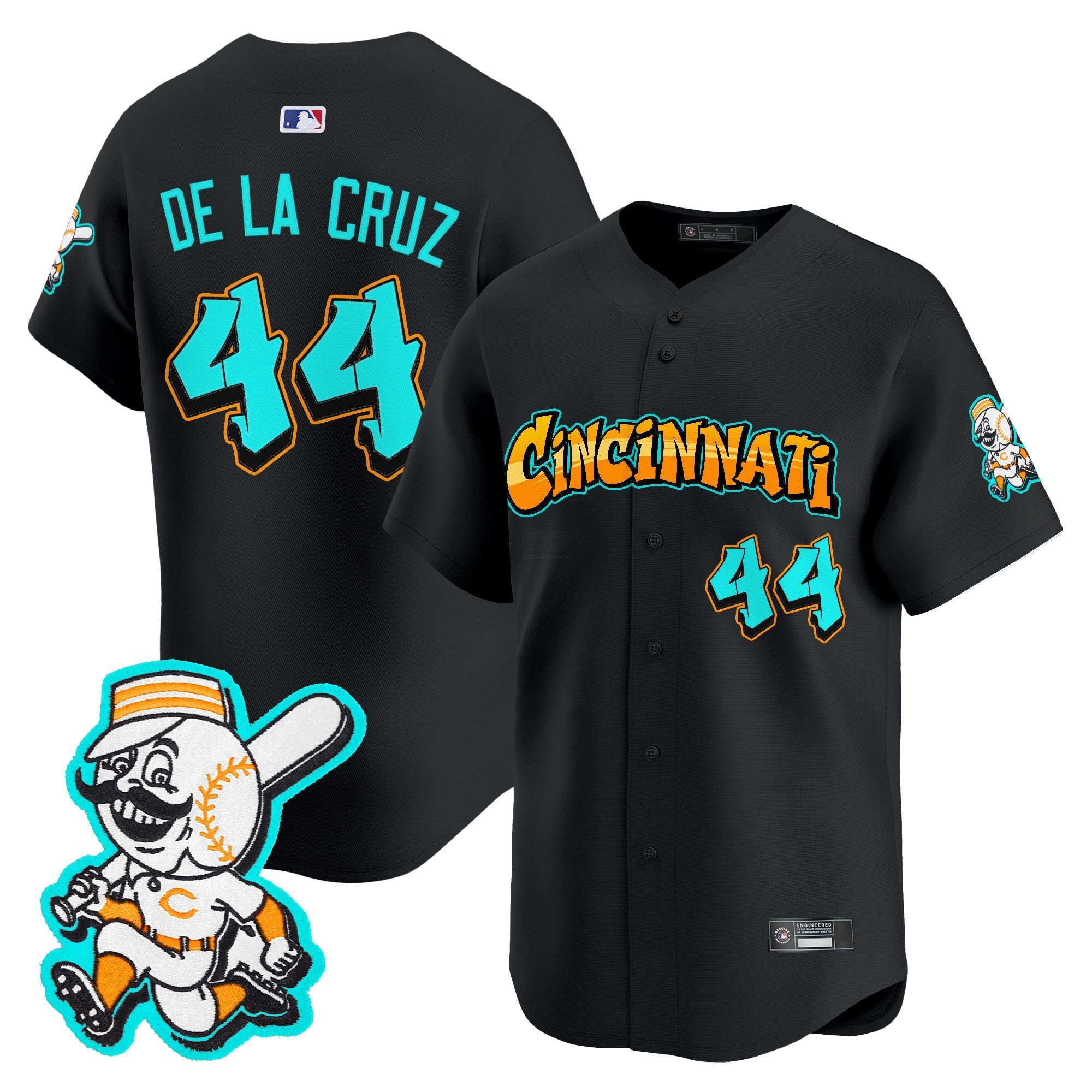 Camisa MLB Men’s Cincinnati ‘Graffiti Queen City Edition’ Vapor Premier Limited Jersey