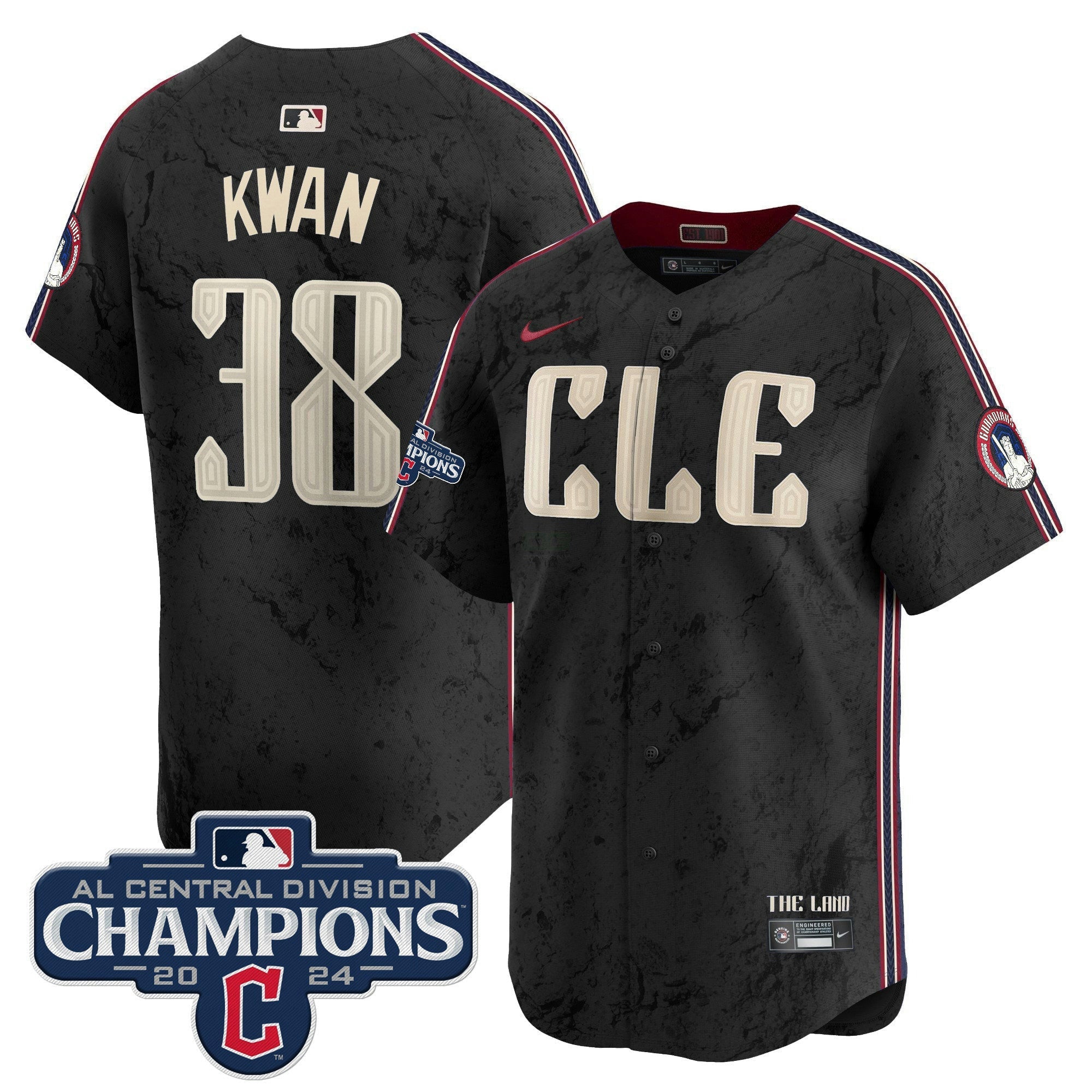 Camisa MLB Men’s Cleveland 2024 AL Central Division Champions Vapor Premier Limited Jersey