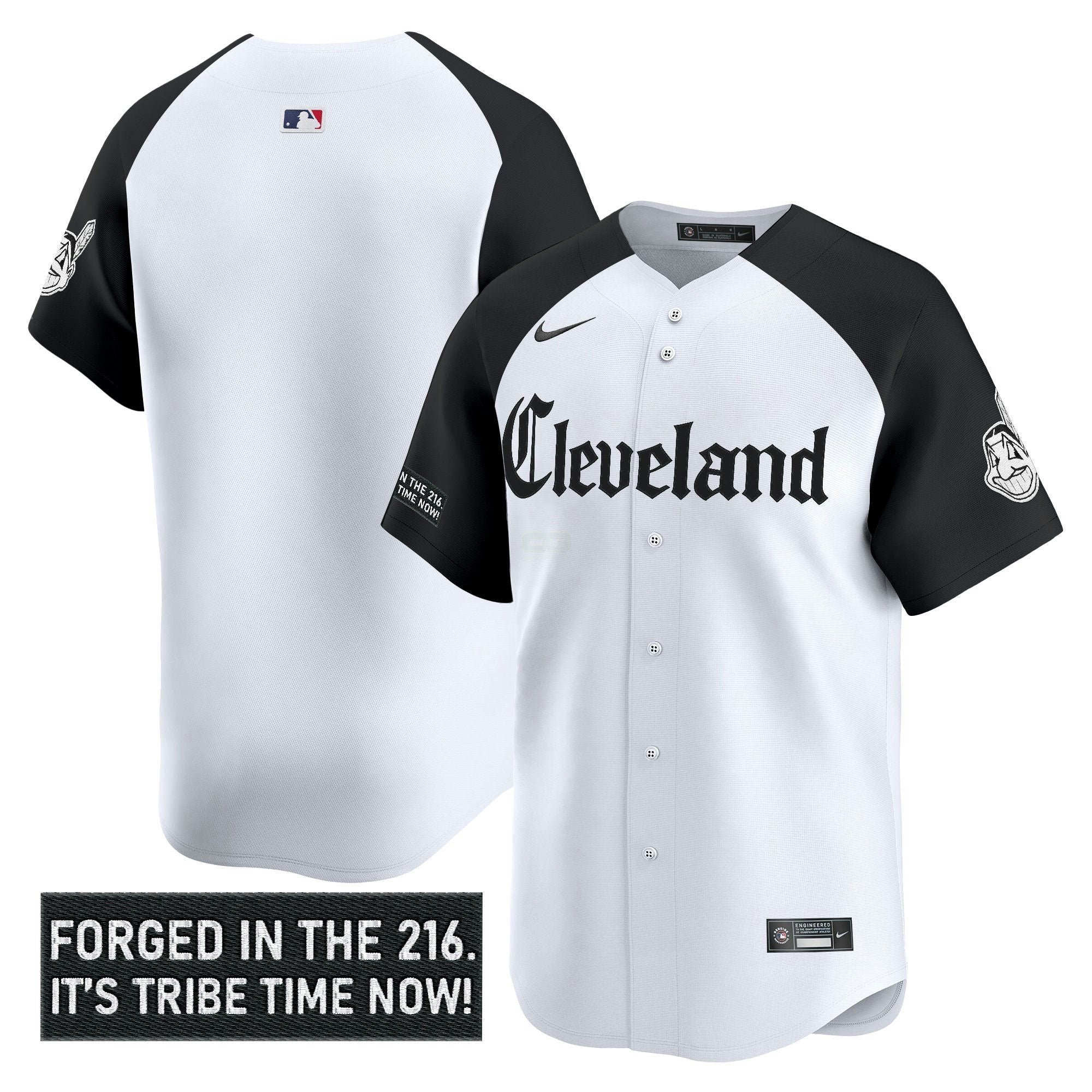 Camisa MLB Men’s Cleveland Indians ‘Gothic Iron Edition’ Vapor Premier Limited Jersey