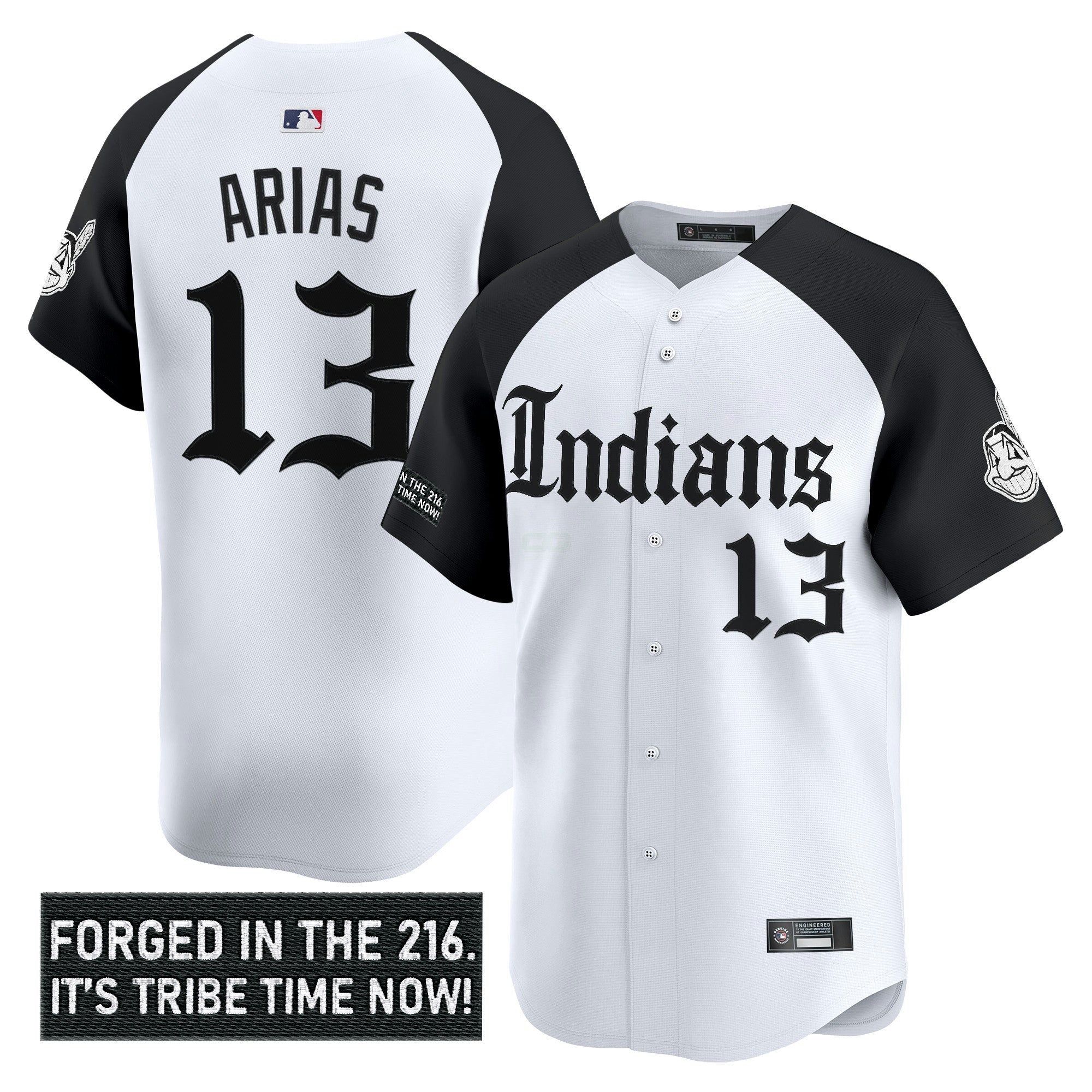 Camisa MLB Men’s Cleveland Indians ‘Gothic Iron Edition’ Vapor Premier Limited Jersey V2