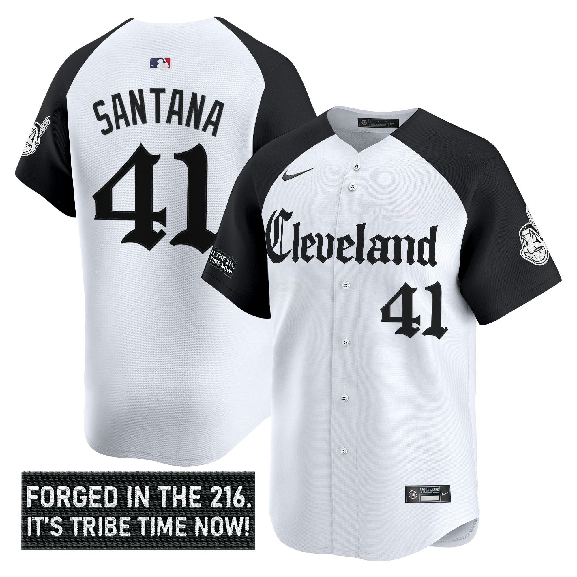 Camisa MLB Men’s Cleveland Indians ‘Gothic Iron Edition’ Vapor Premier Limited Jersey