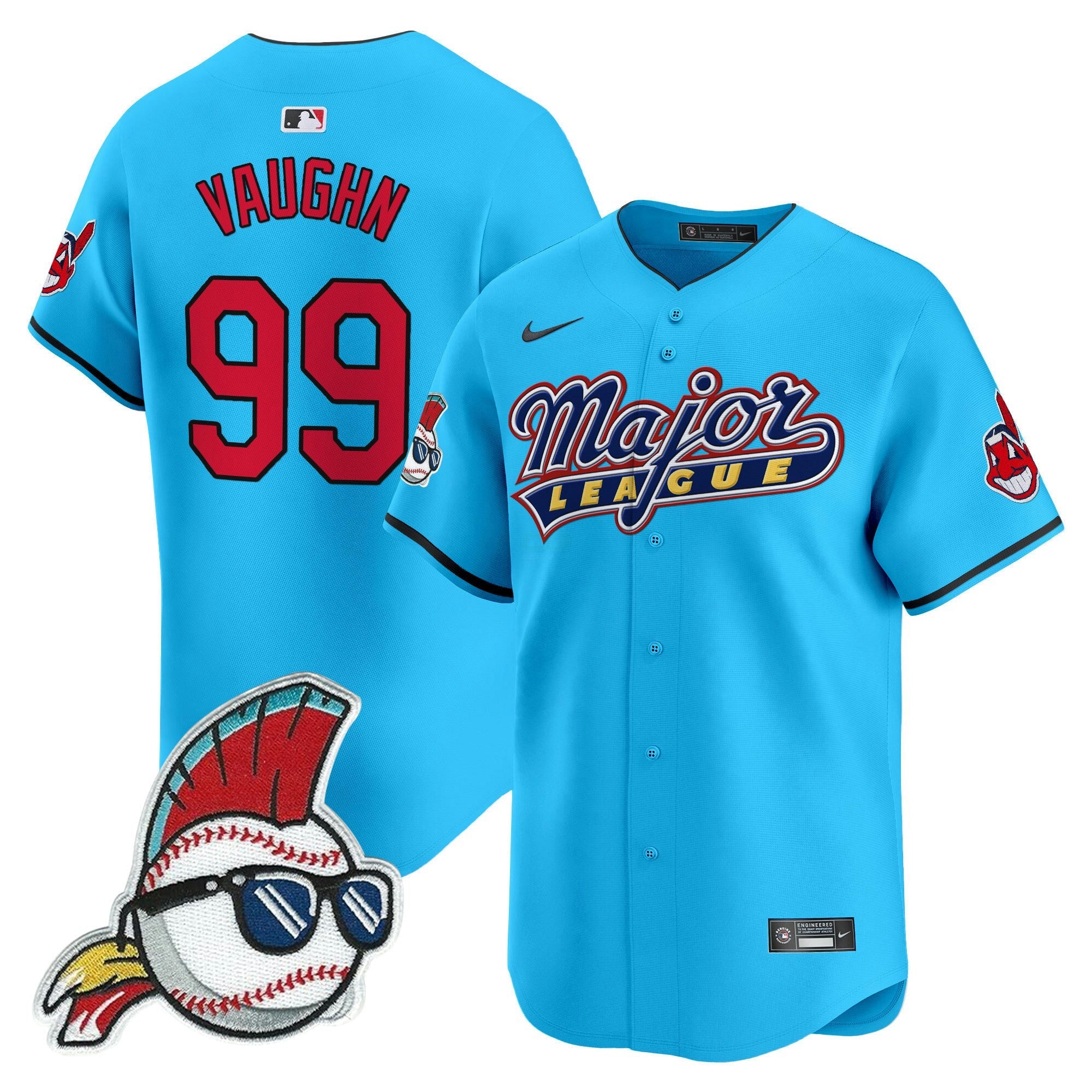Camisa MLB Men’s Cleveland Indians Major League Vapor Premier Limited Jersey