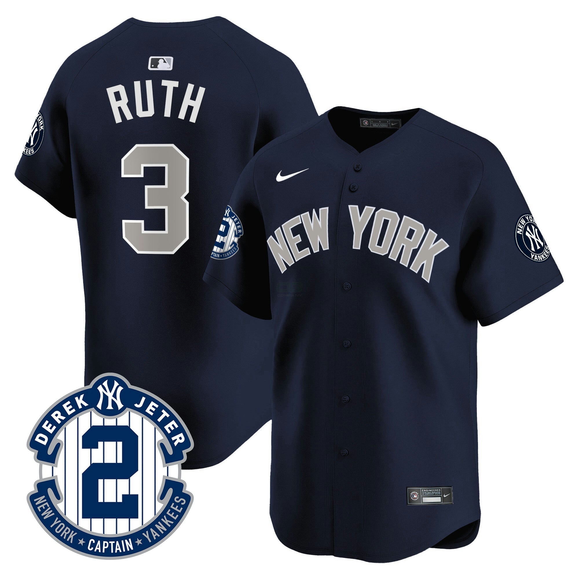 Camisa MLB Men’s Derek Jeter Patch Vapor Premier Limited Jersey