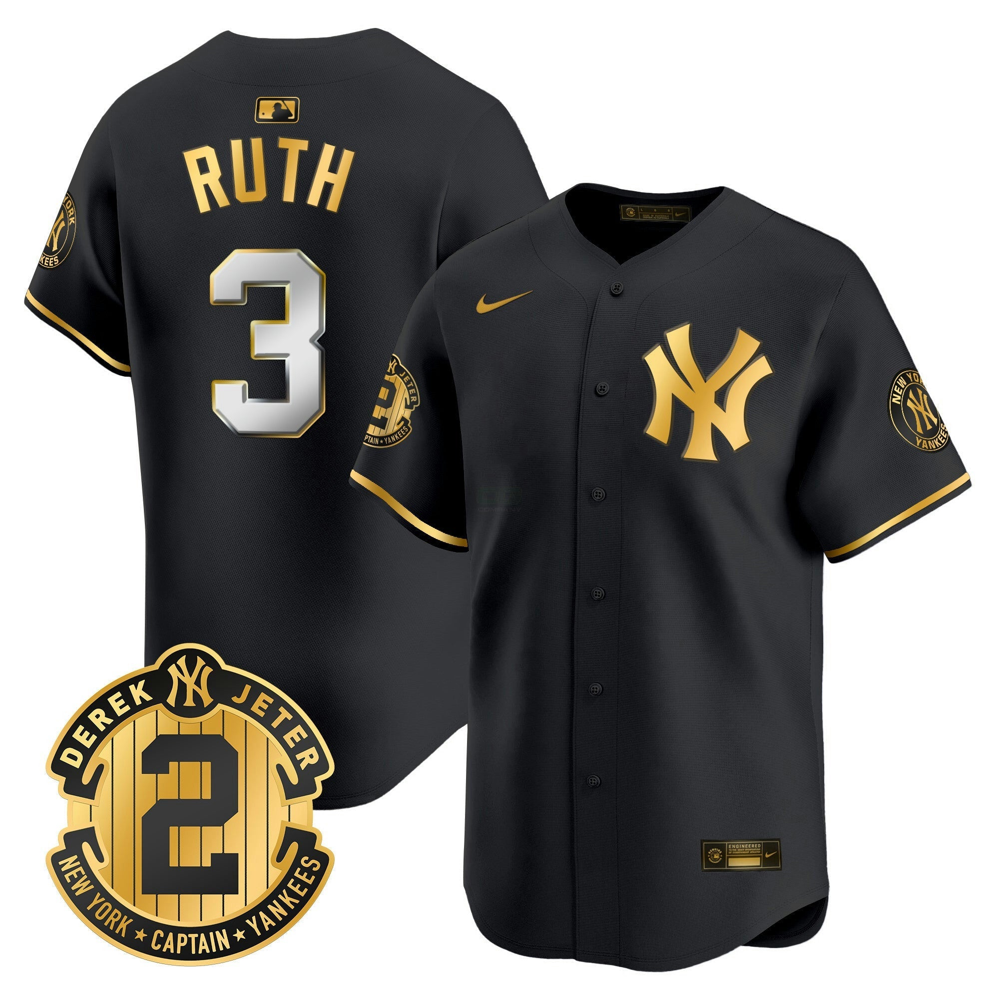 Camisa MLB Men’s Derek Jeter Patch Vapor Premier Limited Jersey
