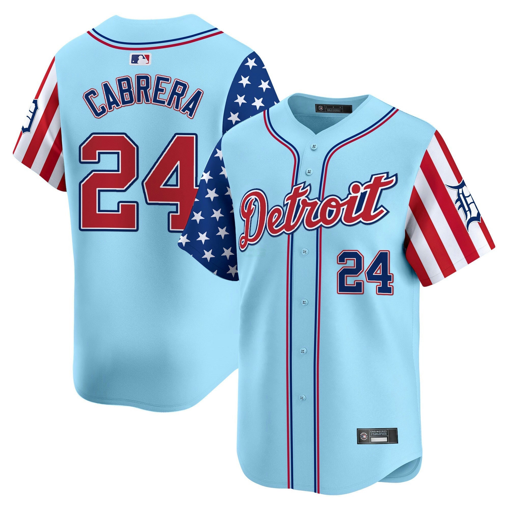 Camisa MLB Men’s Detroit 2025 Independence Day Vapor Premier Limited Jersey