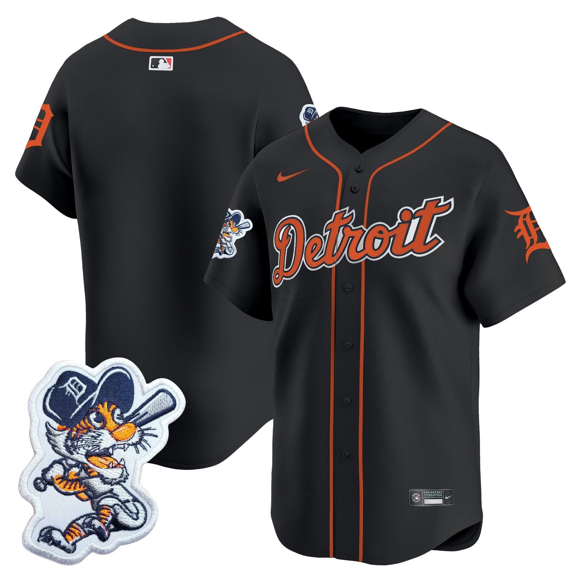 Camisa MLB Men’s Detroit Paws Patch Vapor Premier Limited Jersey