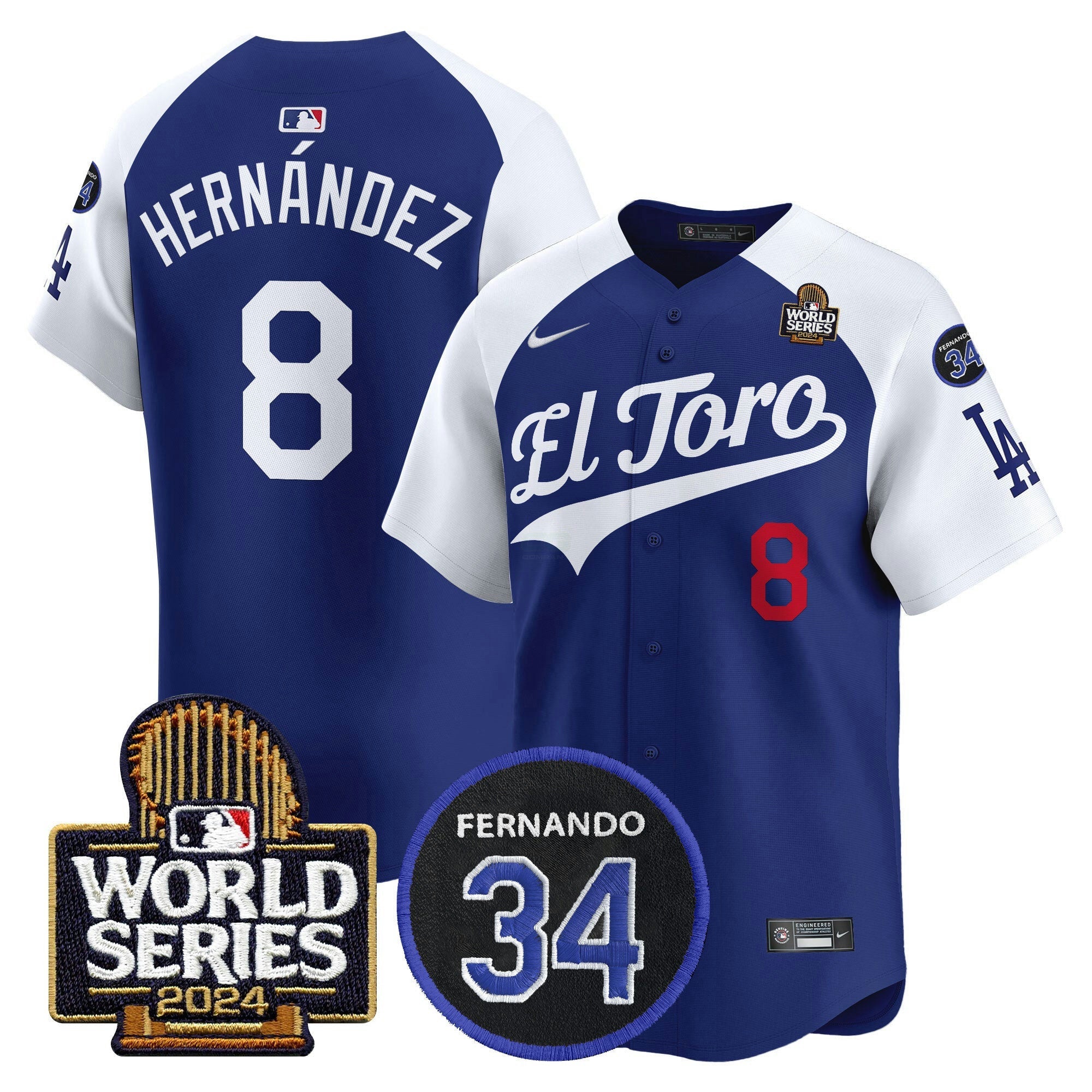Camisa MLB Men’s El Toro 2024 World Series Patch Vapor Premier Limited Jersey