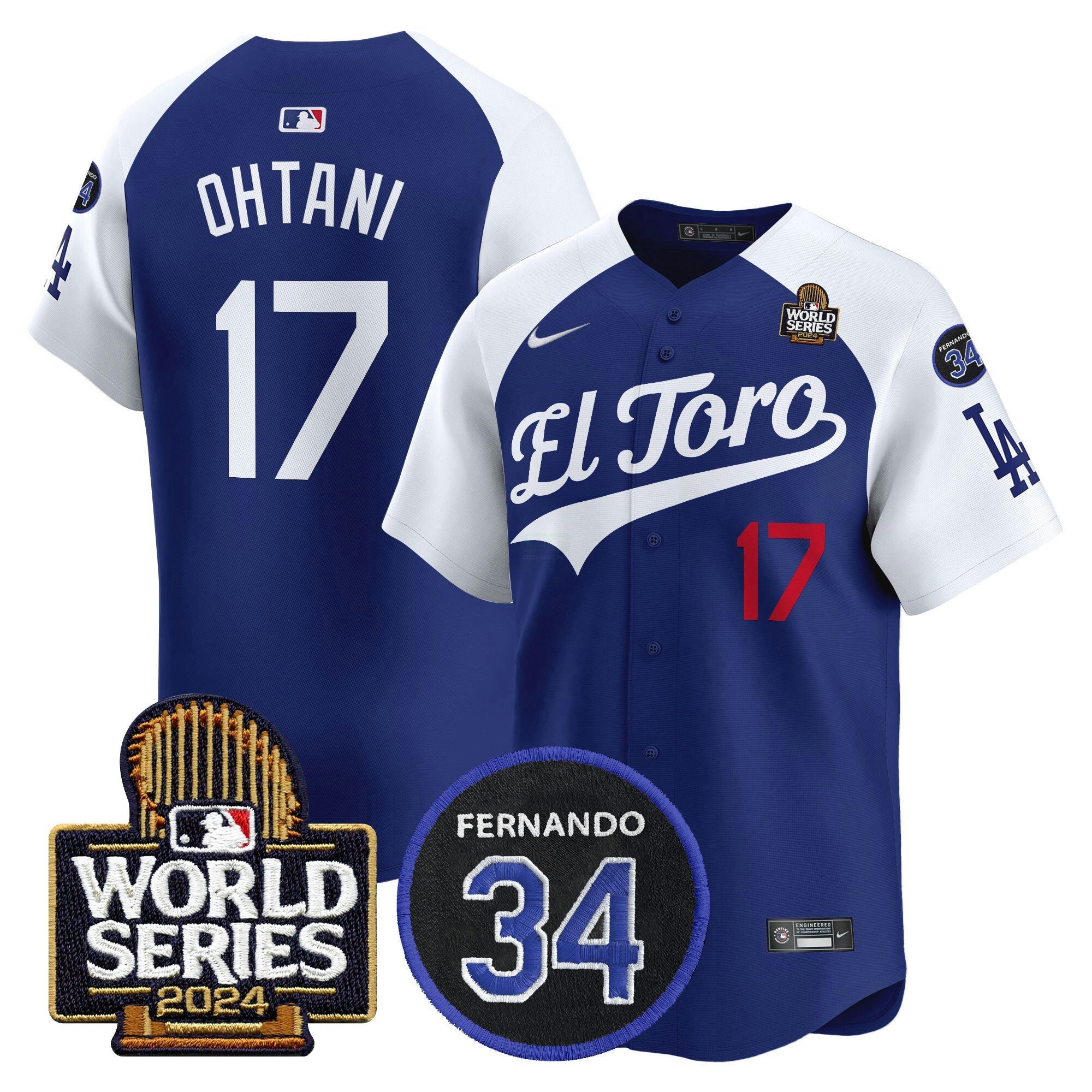 Camisa MLB Men’s El Toro 2024 World Series Patch Vapor Premier Limited Jersey