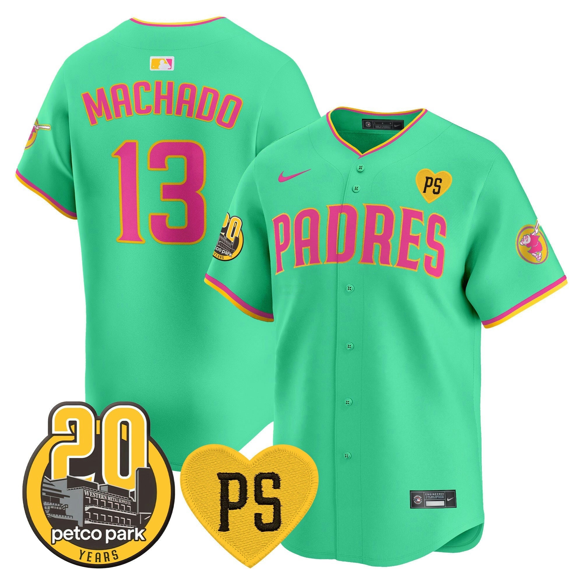 Camisa MLB Men’s “For Peter” & Petco Park 20th Patch Vapor Premier Limited Jersey V2