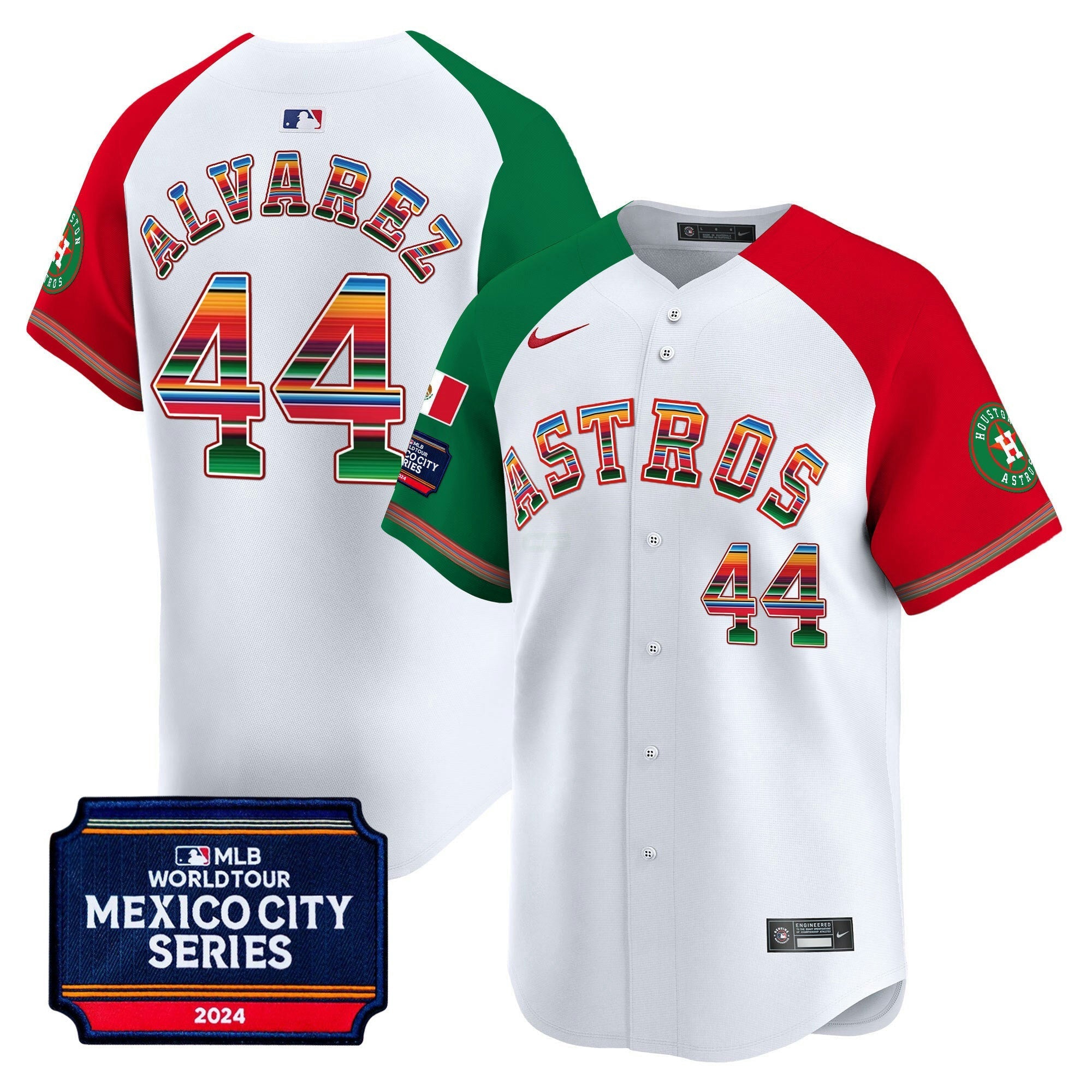 Camisa MLB Men’s Houston 2024 Mexico City Series Patch Vapor Premier Limited Jersey