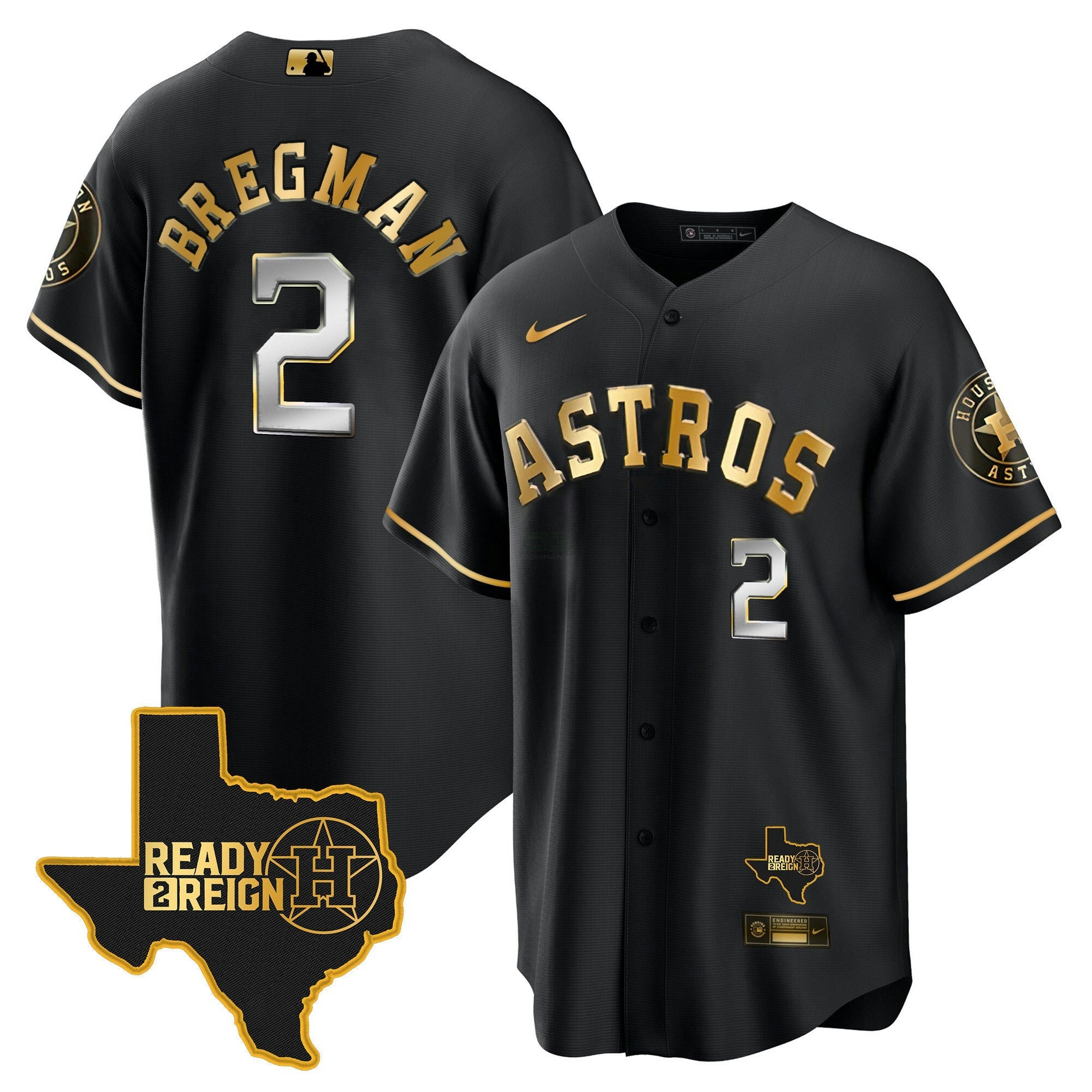 Camisa MLB Men’s Houston 2024 Ready 2 Reign Cool Base Jersey