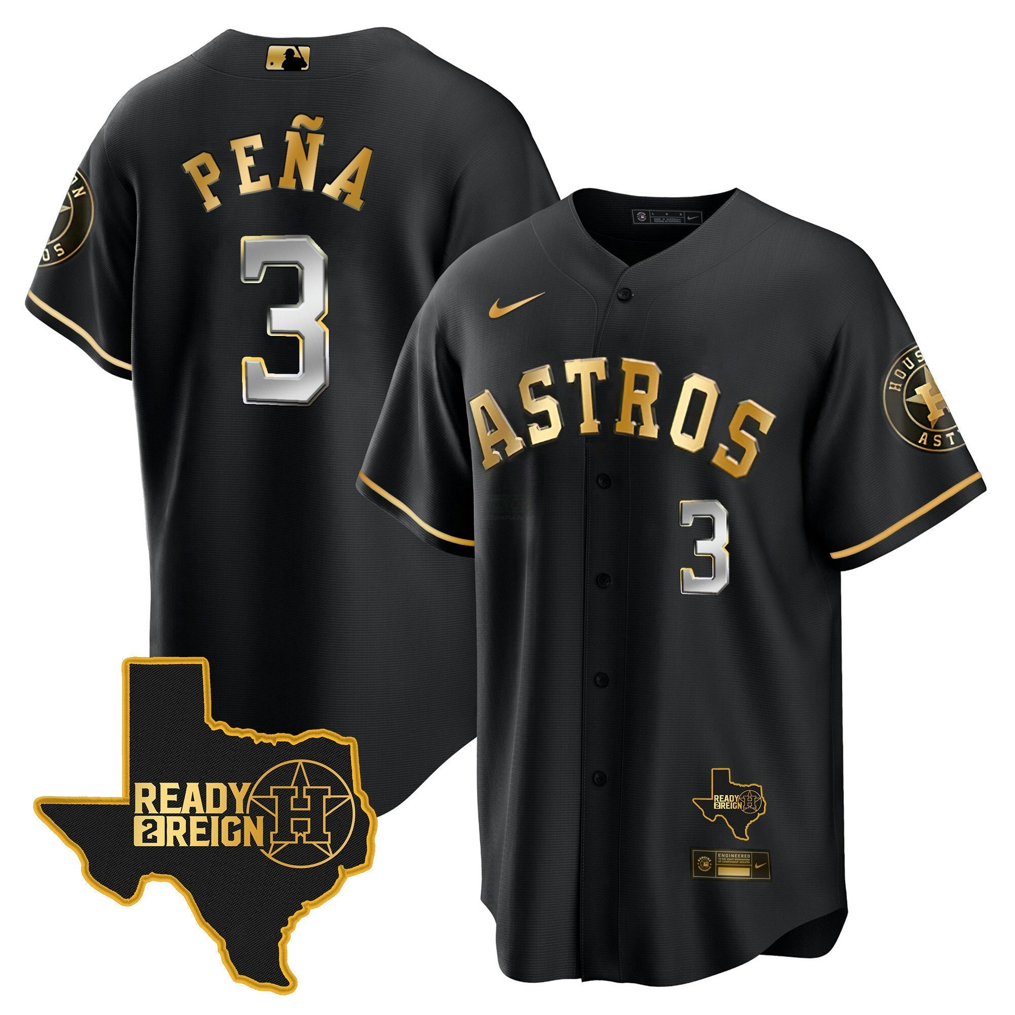 Camisa MLB Men’s Houston 2024 Ready 2 Reign Cool Base Jersey