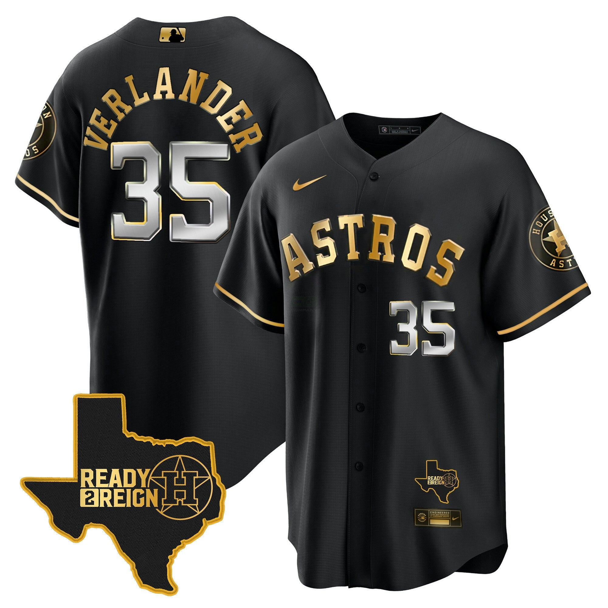 Camisa MLB Men’s Houston 2024 Ready 2 Reign Cool Base Jersey