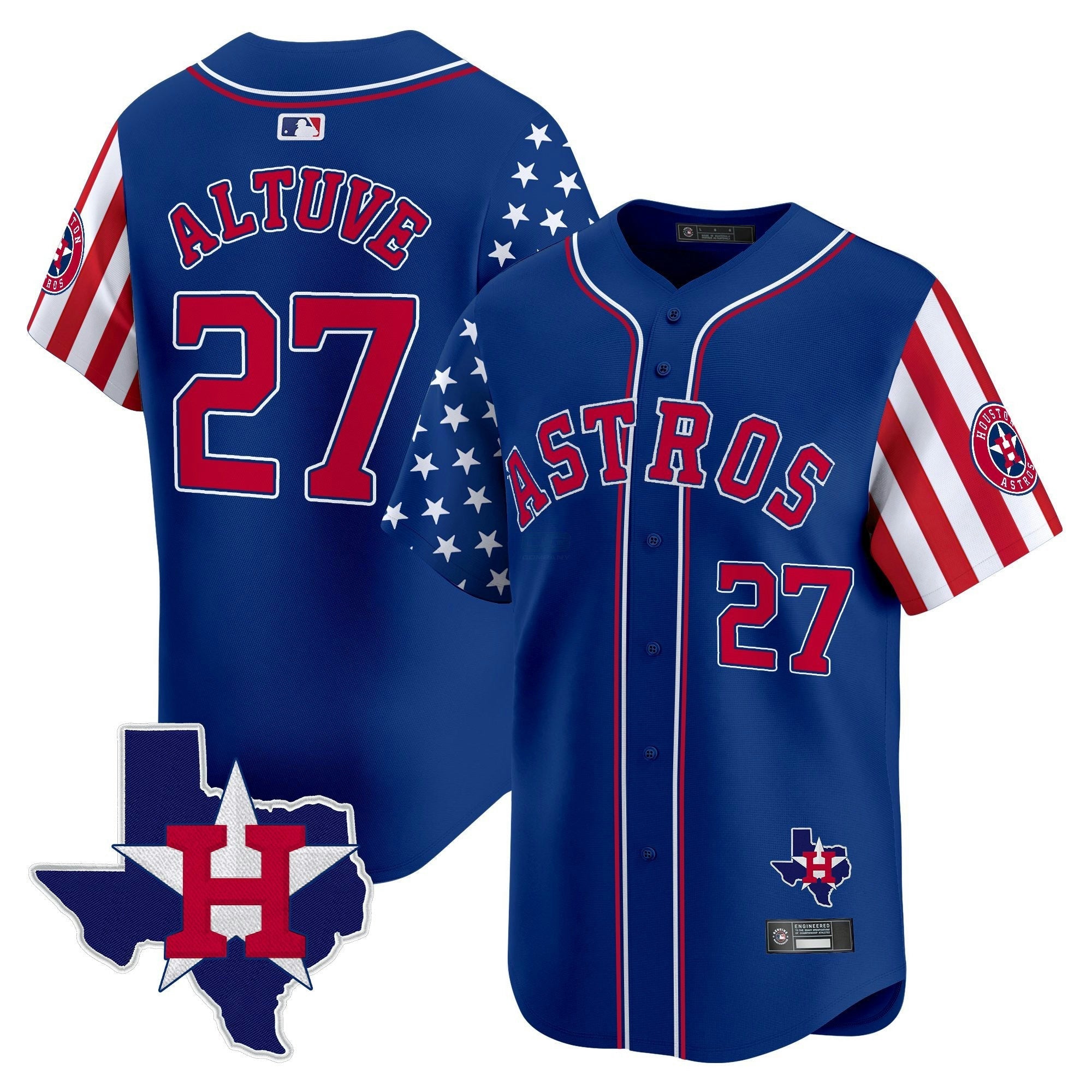 Camisa MLB Men’s Houston 2025 Independence Day Vapor Premier Limited Jersey