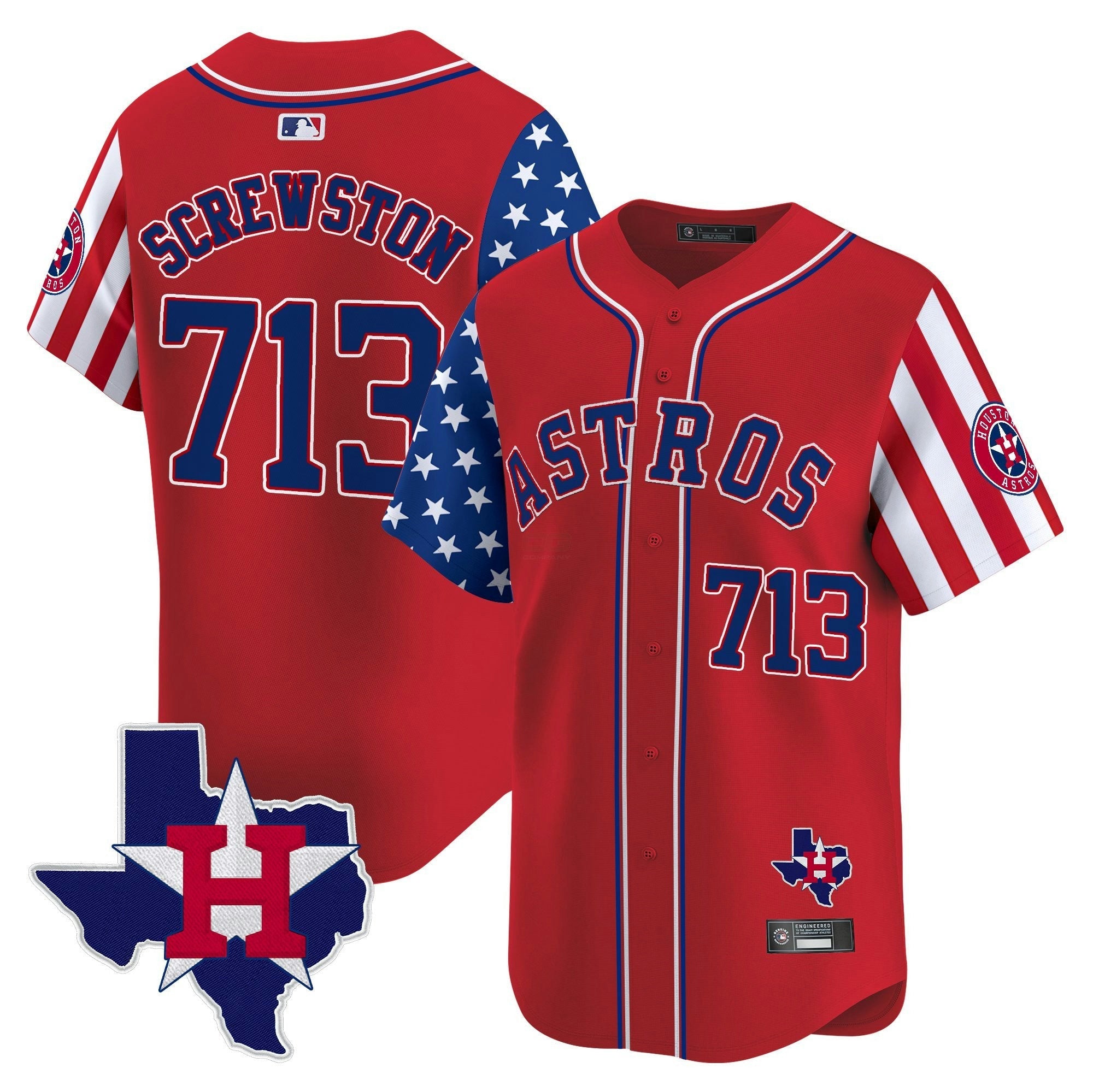 Camisa MLB Men’s Houston 2025 Independence Day Vapor Premier Limited Jersey