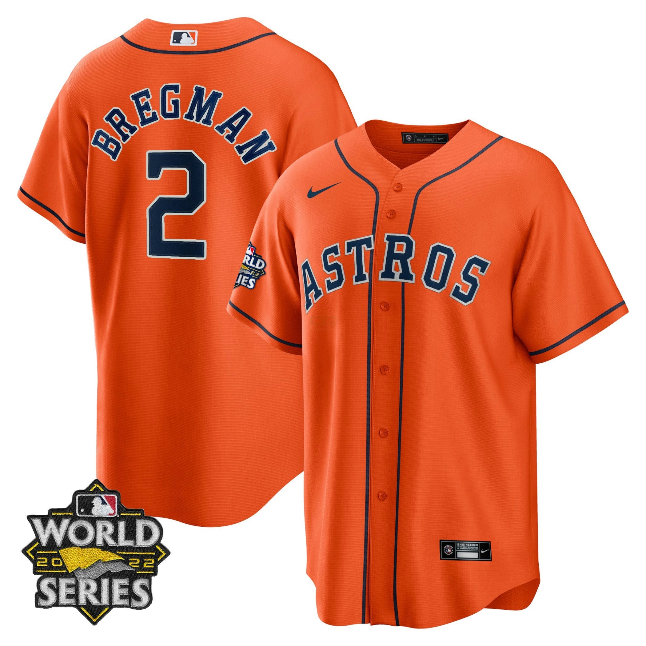 Camisa MLB Men’s Houston Alternativa 2022 World Series Player Jersey