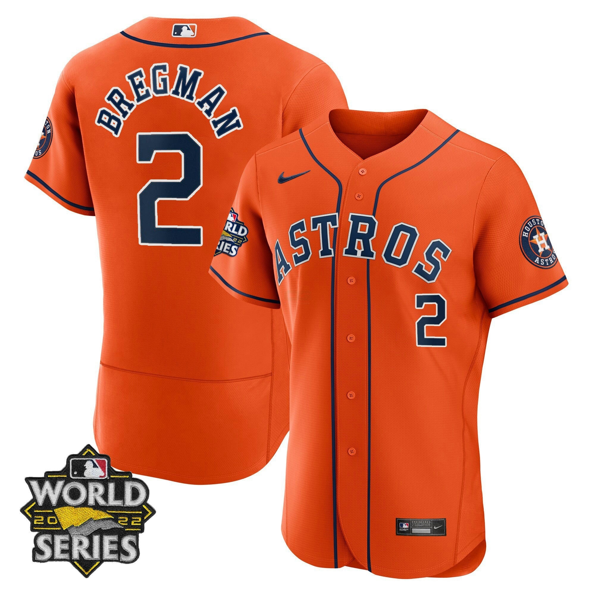 Camisa MLB Men’s Houston Alternativa 2022 World Series Player Jersey