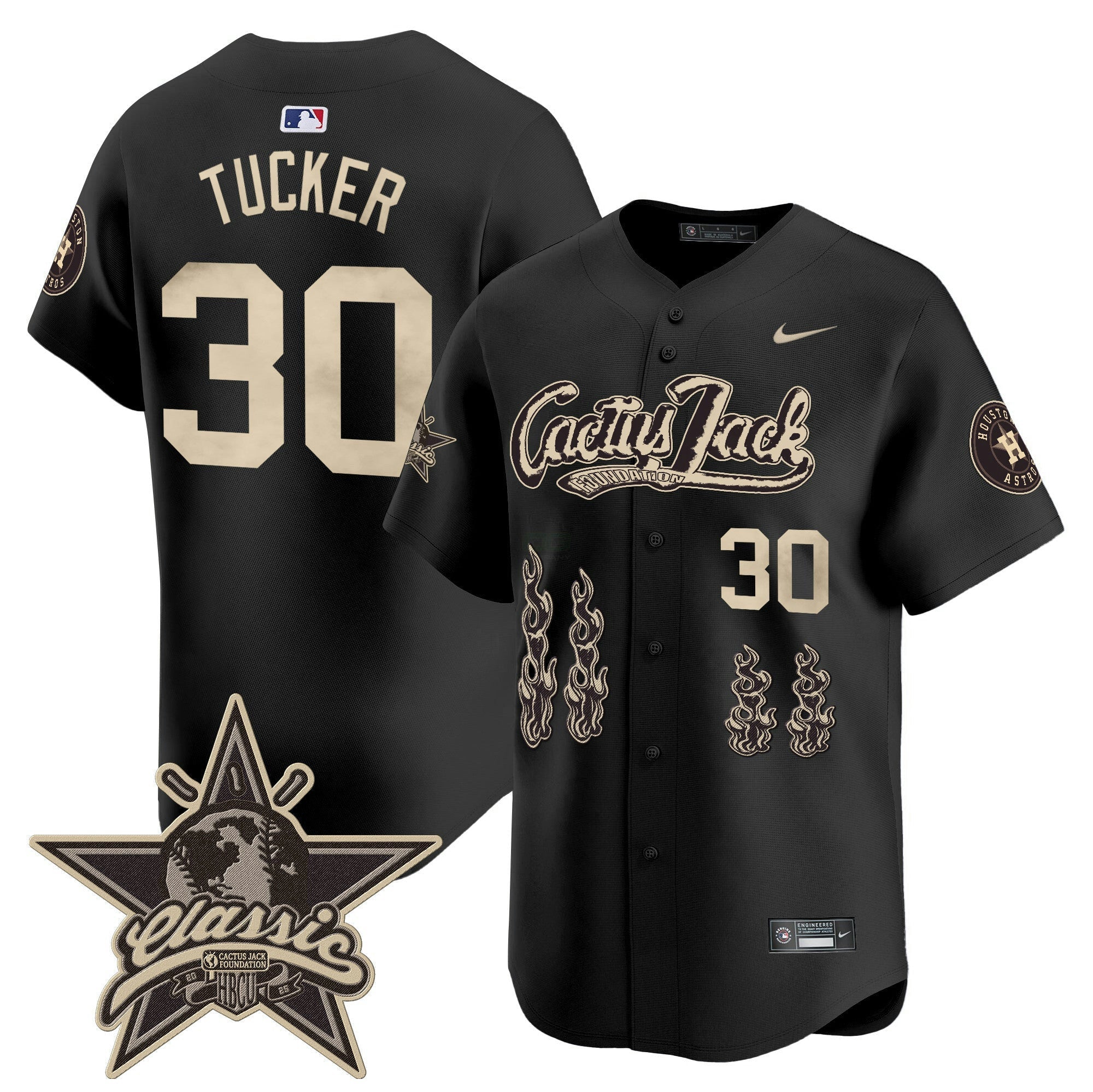 Camisa MLB Men’s Houston Cactus Jack 2025 Vapor Premier Limited Jersey