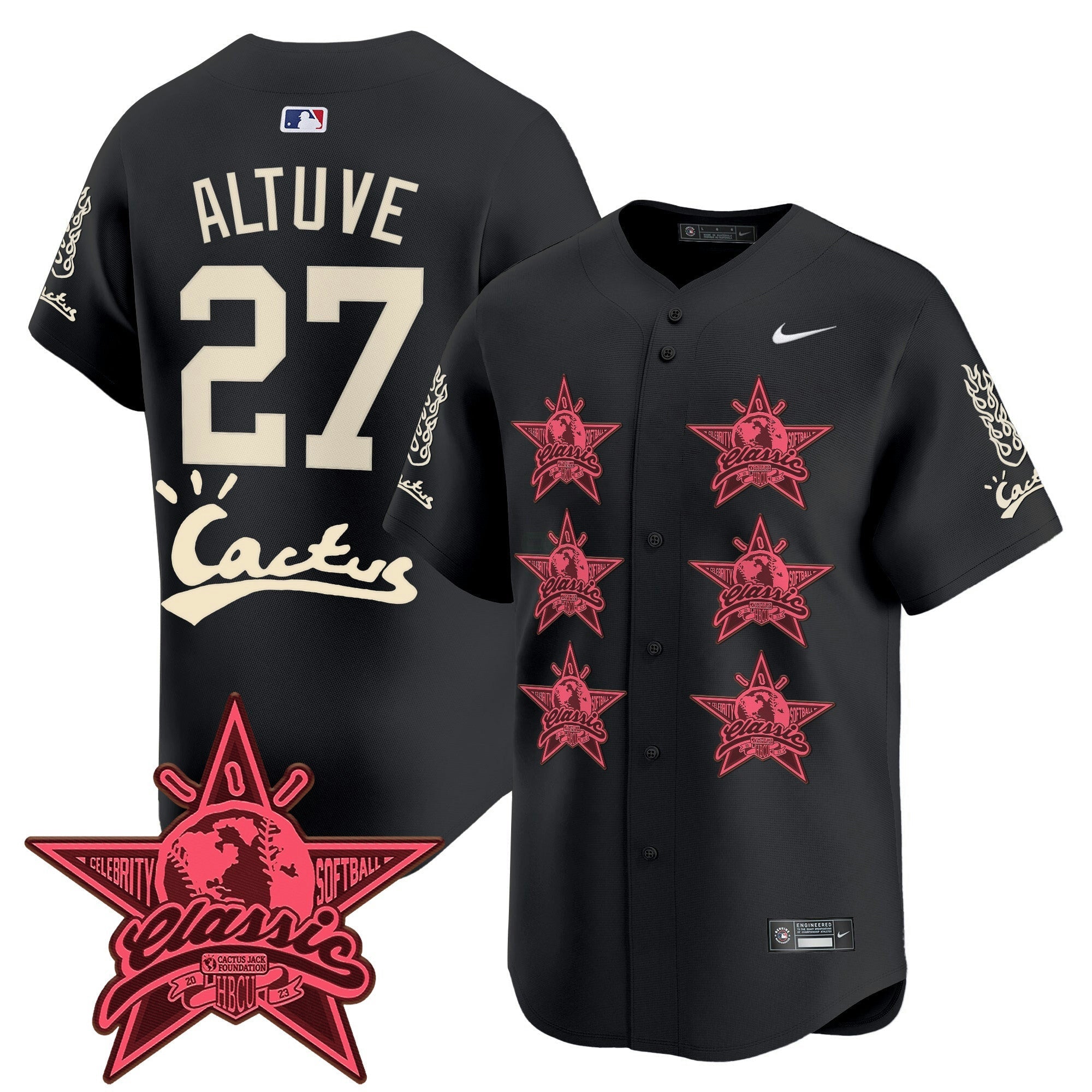 Camisa MLB Men’s Houston Cactus Jack 2025 Vapor Premier Limited Jersey V2