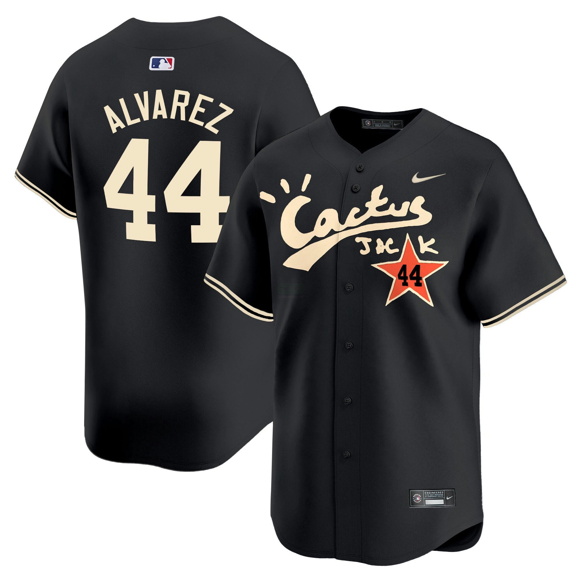 Camisa MLB Men’s Houston Cactus Jack Vapor Premier Limited Jersey V2 – Stitched