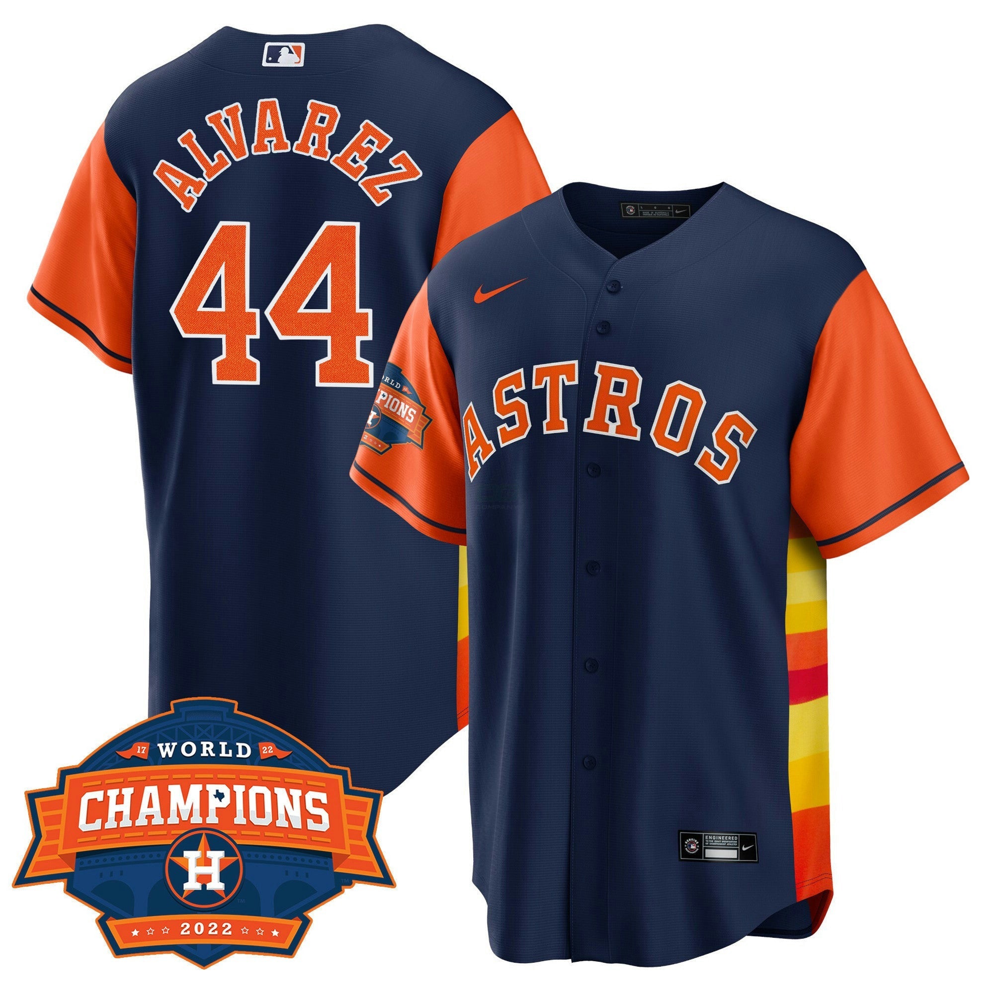 Camisa MLB Men’s Houston Cool Base Split 2022 Champions Limited Player Jersey