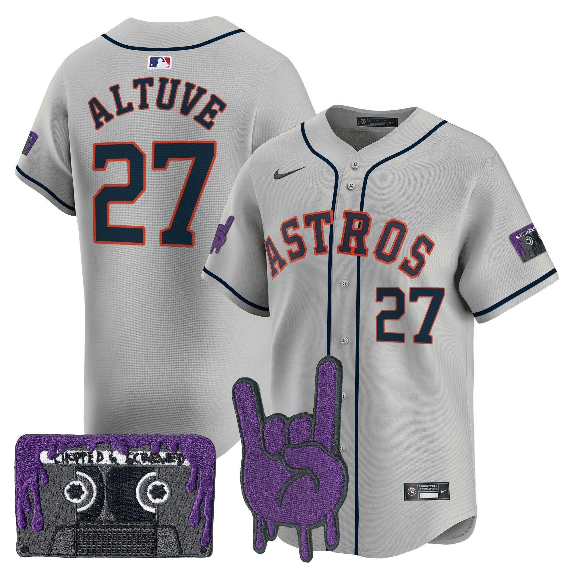 Camisa MLB Men’s Houston DJ Screw Patch Vapor Premier Limited Jersey