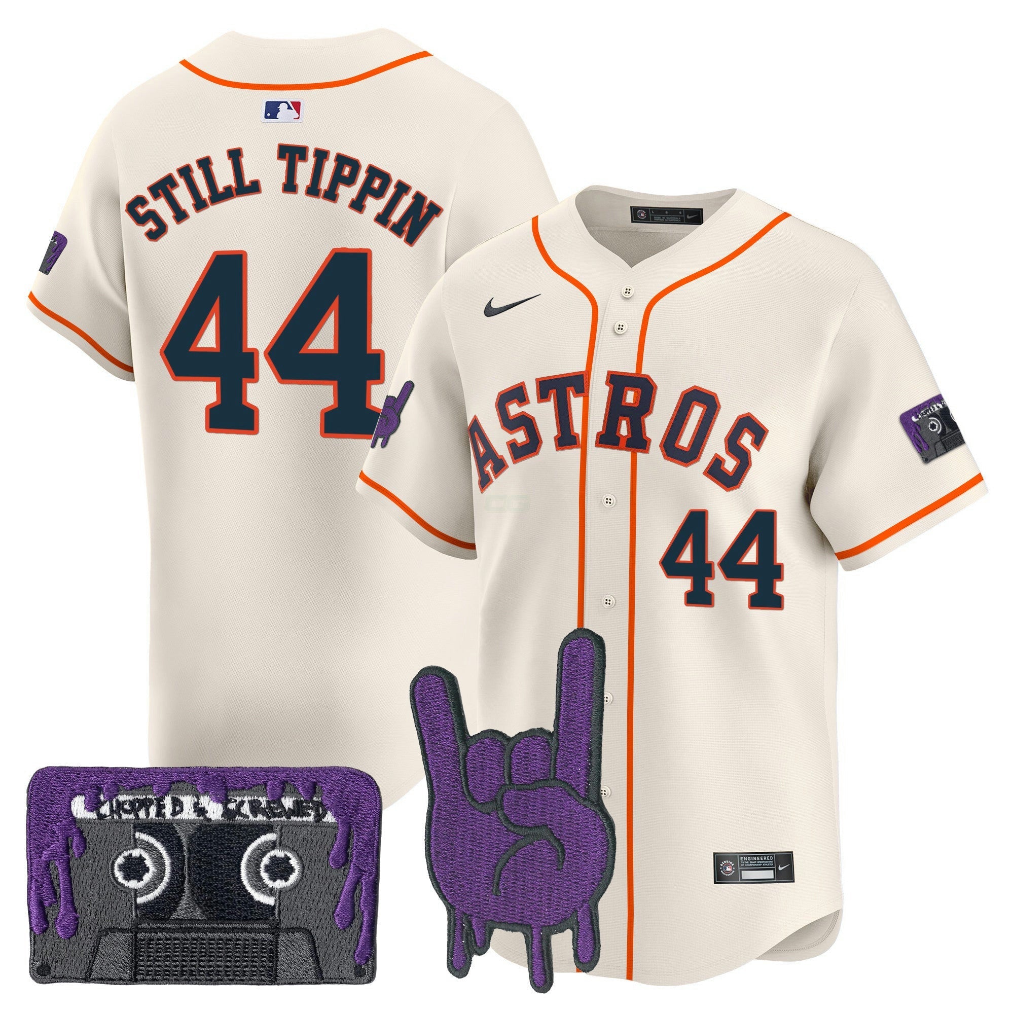 Camisa MLB Men’s Houston DJ Screw Patch Vapor Premier Limited Jersey