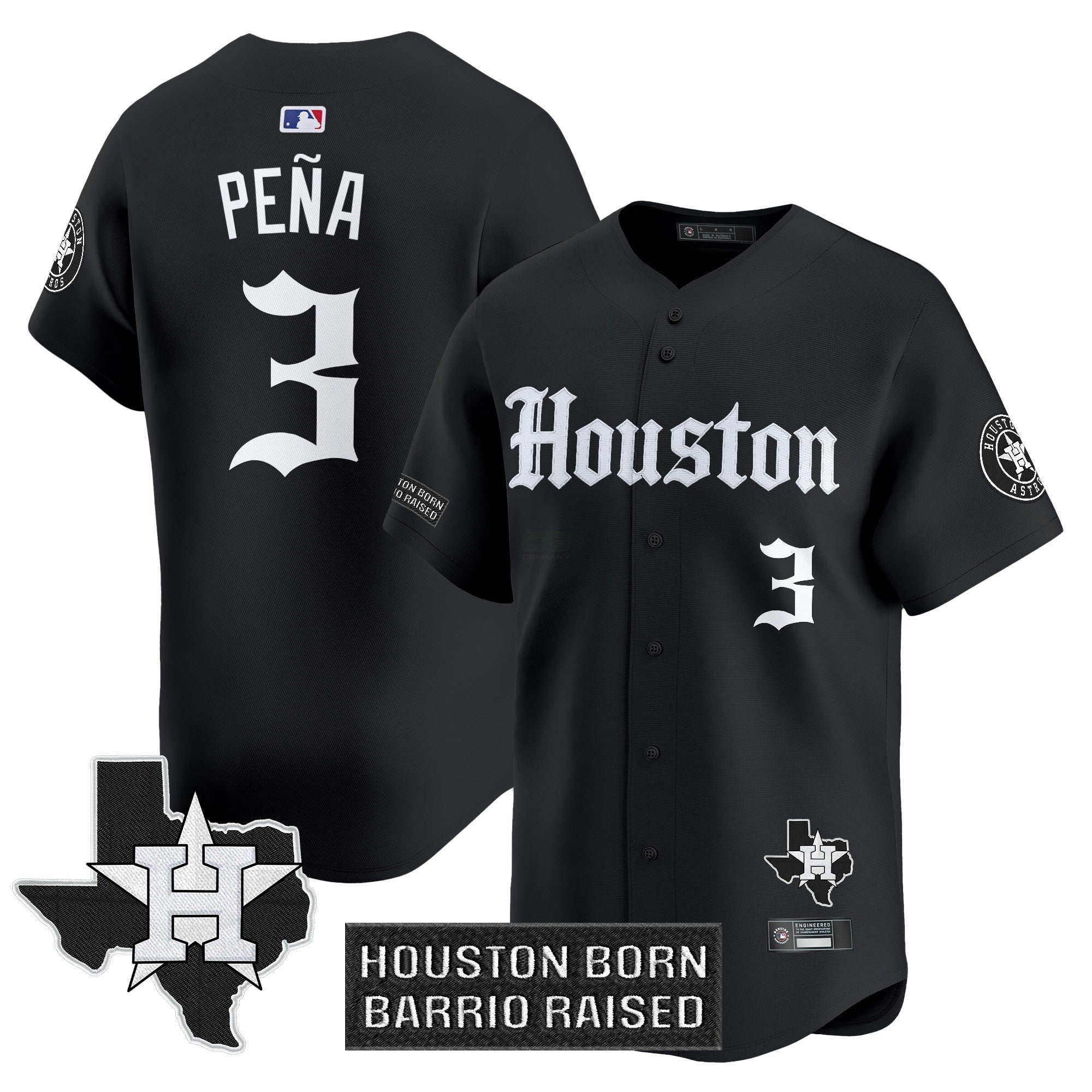 Camisa MLB Men’s Houston ‘Gothic Edition’ Vapor Premier Limited Jersey V2