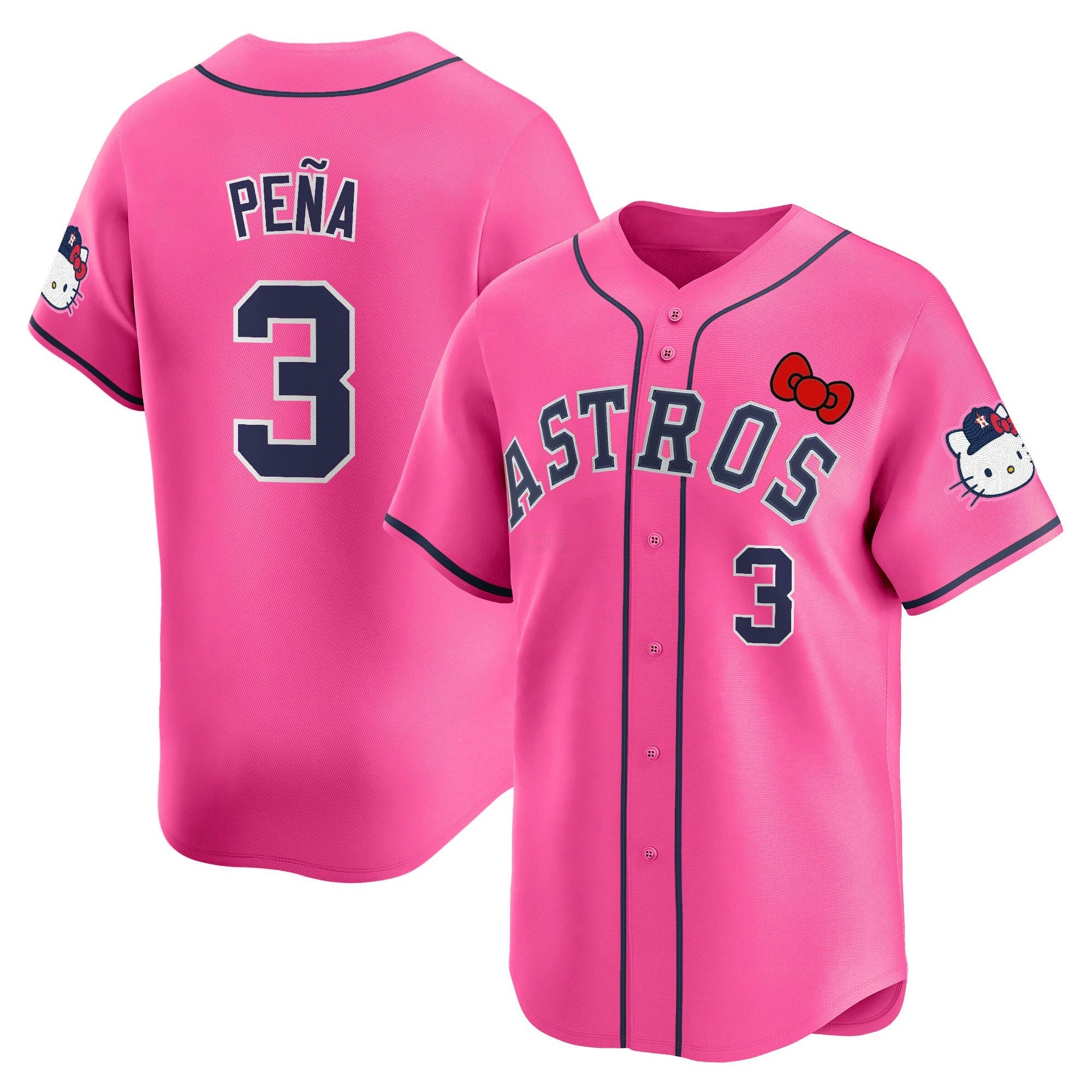 Camisa MLB Men’s Houston Hello Kitty Vapor Premier Limited Jersey V2