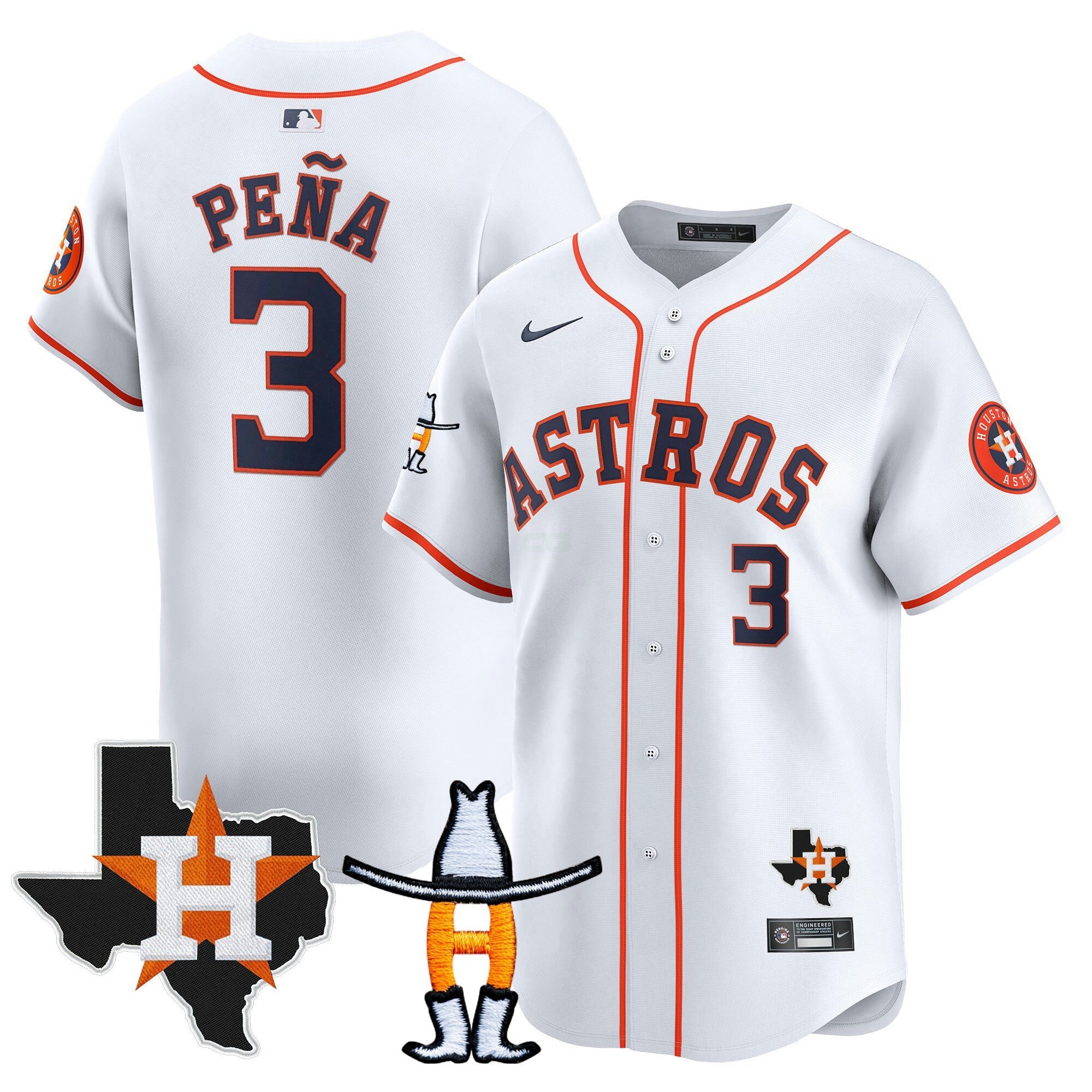 Camisa MLB Men’s Houston Houston Rodeo Patch Vapor Premier Limited Jersey V2