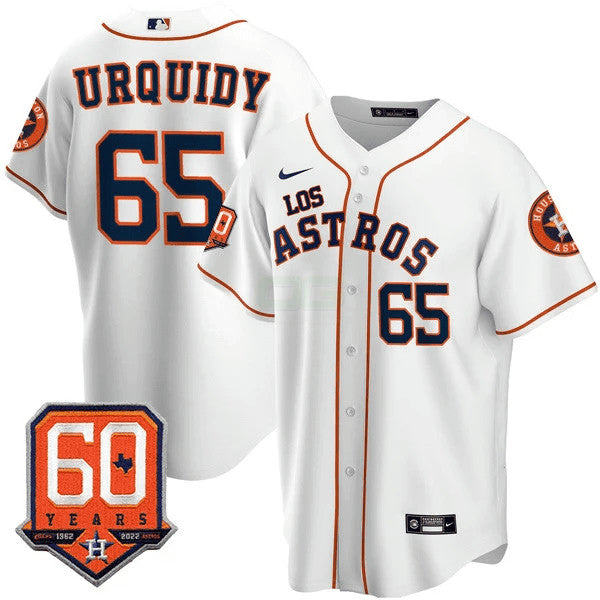 Camisa MLB Men’s Houston – “Los ” Hispanic Heritage 60th Anniversary Patch Jersey