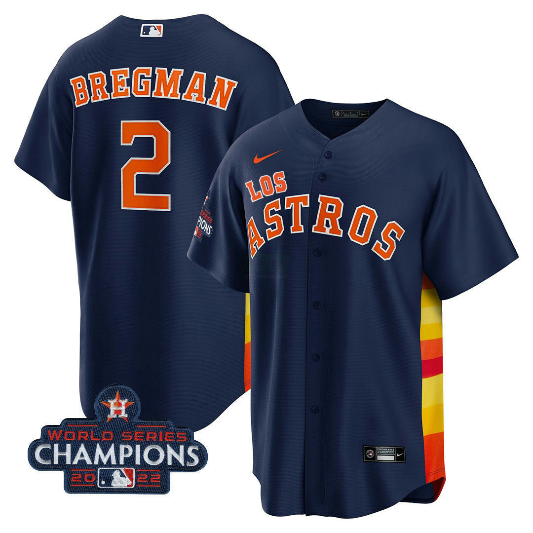 Camisa MLB Men’s Houston “Los ” Hispanic Heritage Champions Patch Jersey