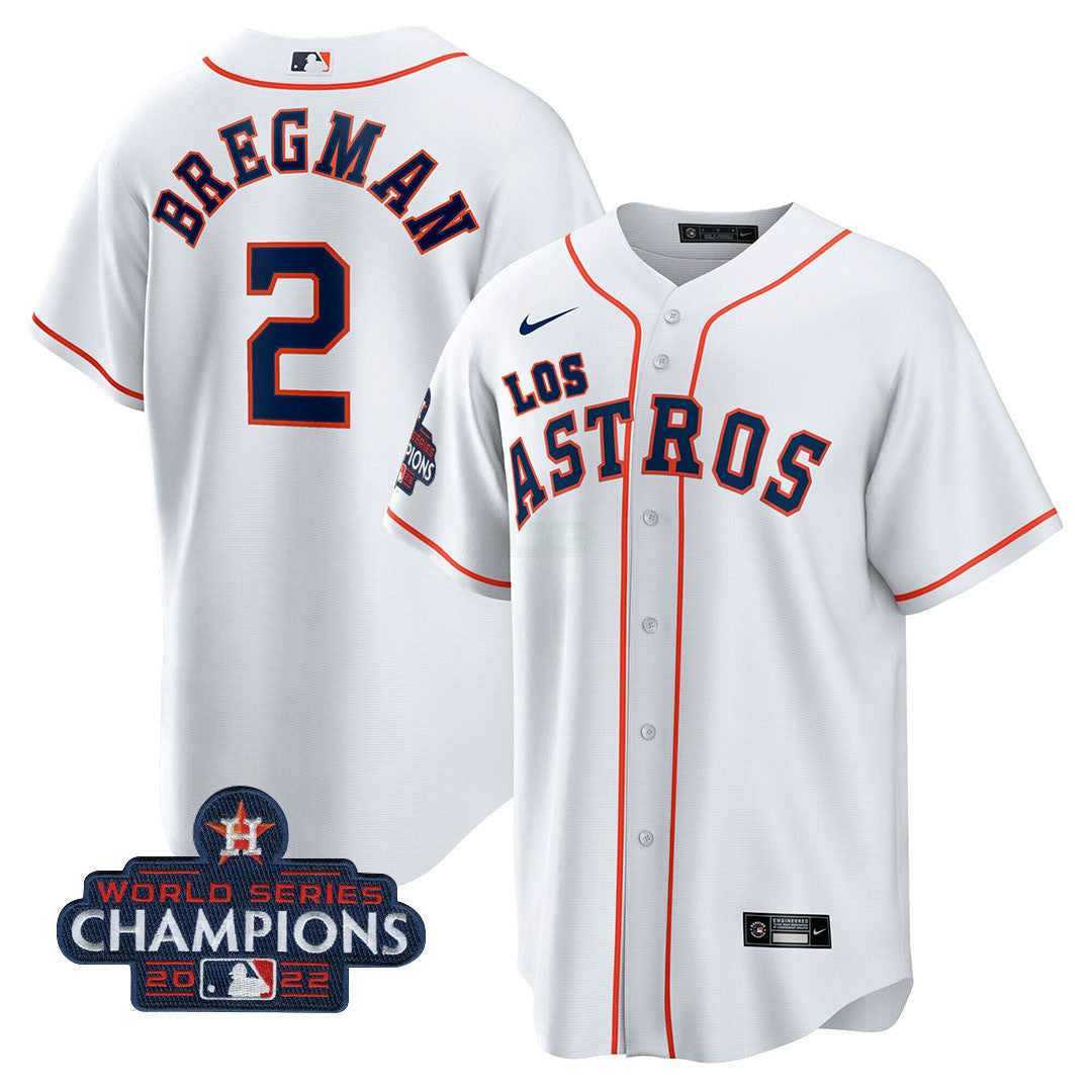 Camisa MLB Men’s Houston “Los ” Hispanic Heritage Champions Patch Jersey