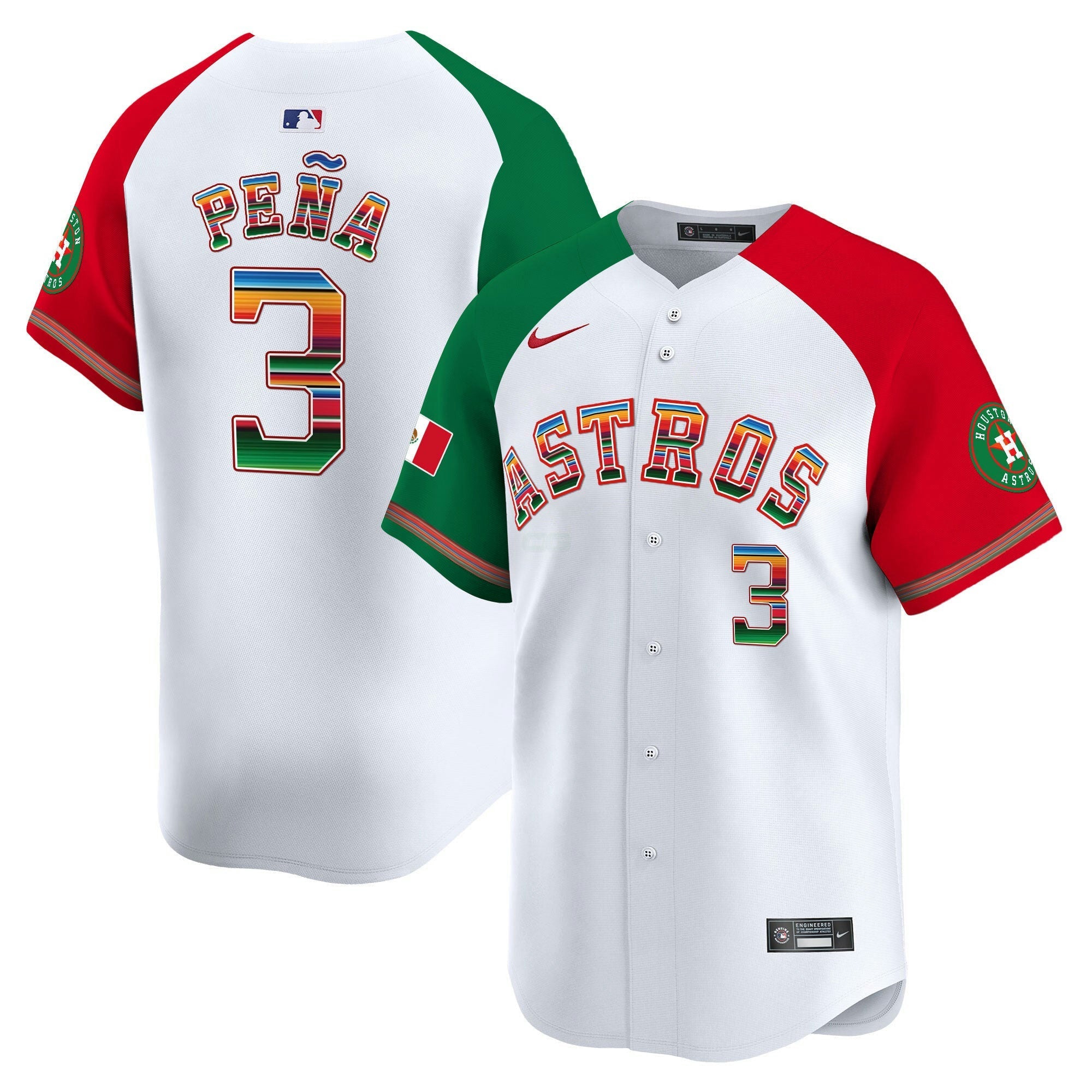 Camisa MLB Men’s Houston Mexico Vapor Premier Limited Jersey