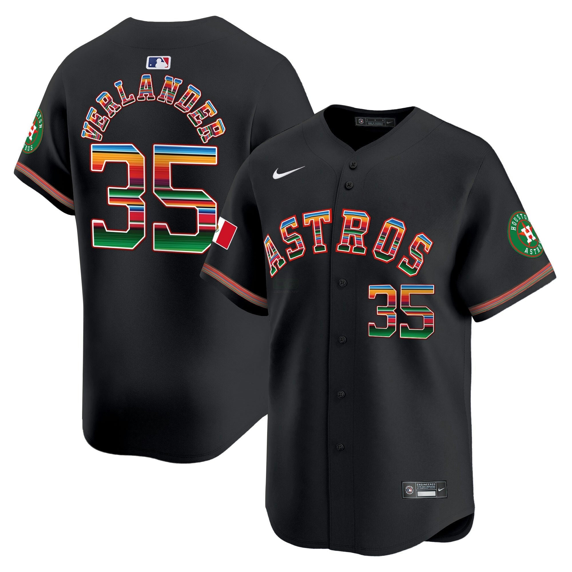 Camisa MLB Men’s Houston Mexico Vapor Premier Limited Jersey