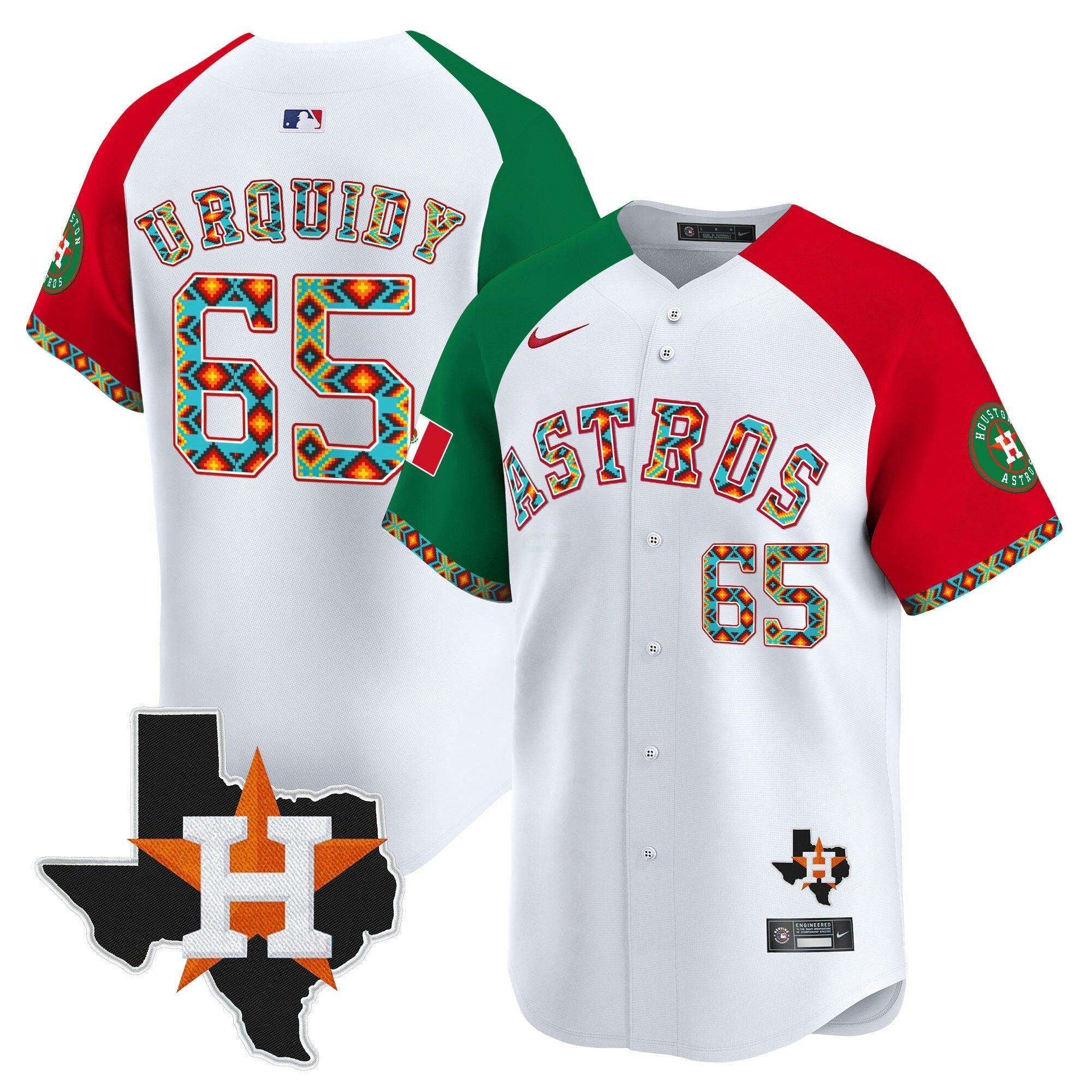 Camisa MLB Men’s Houston Mexico Vapor Premier Limited Jersey V3