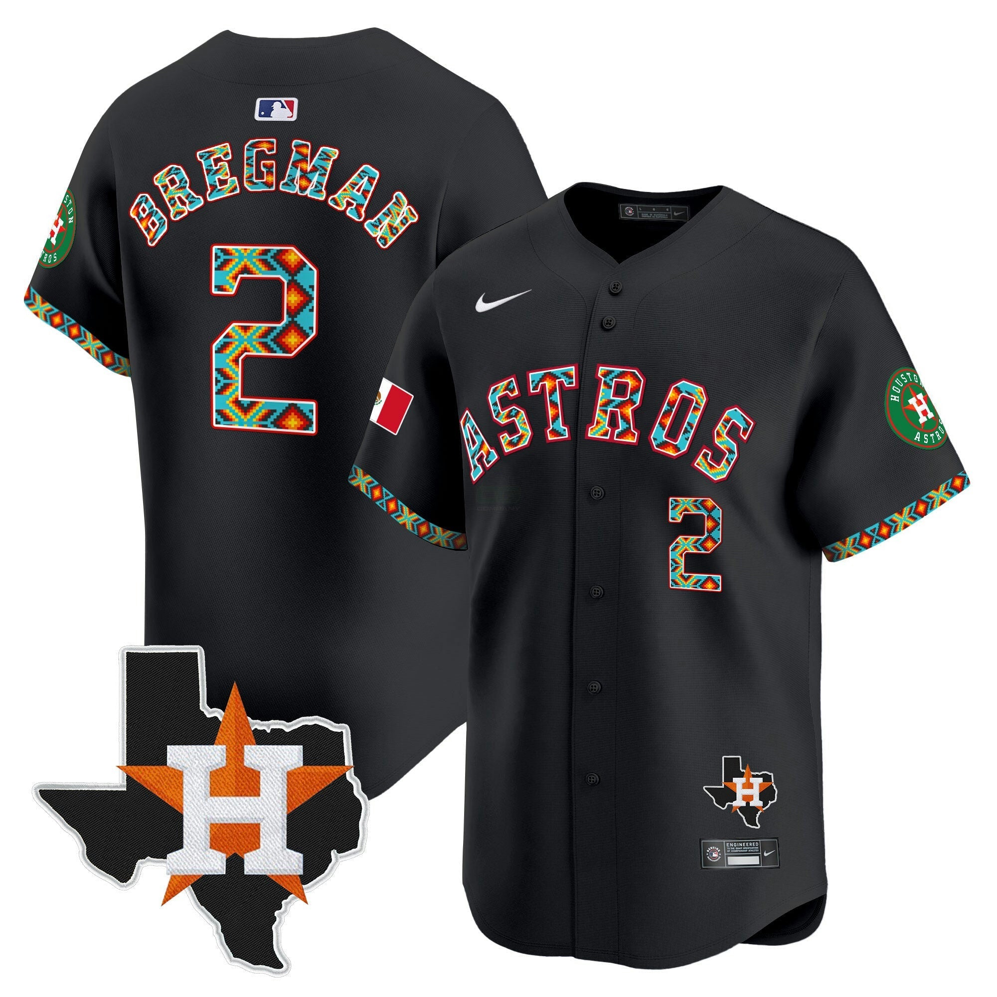 Camisa MLB Men’s Houston Mexico Vapor Premier Limited Jersey V3