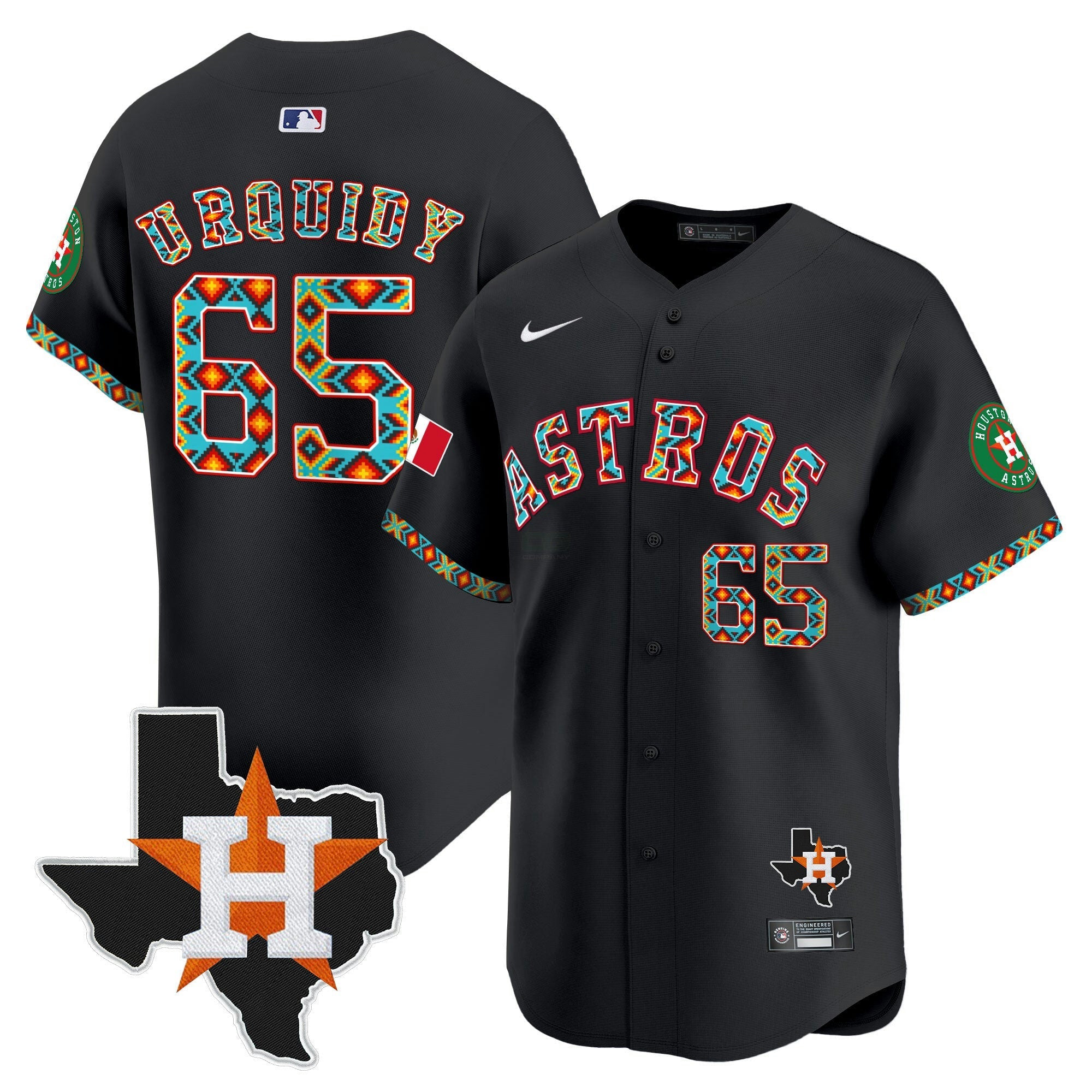Camisa MLB Men’s Houston Mexico Vapor Premier Limited Jersey V3