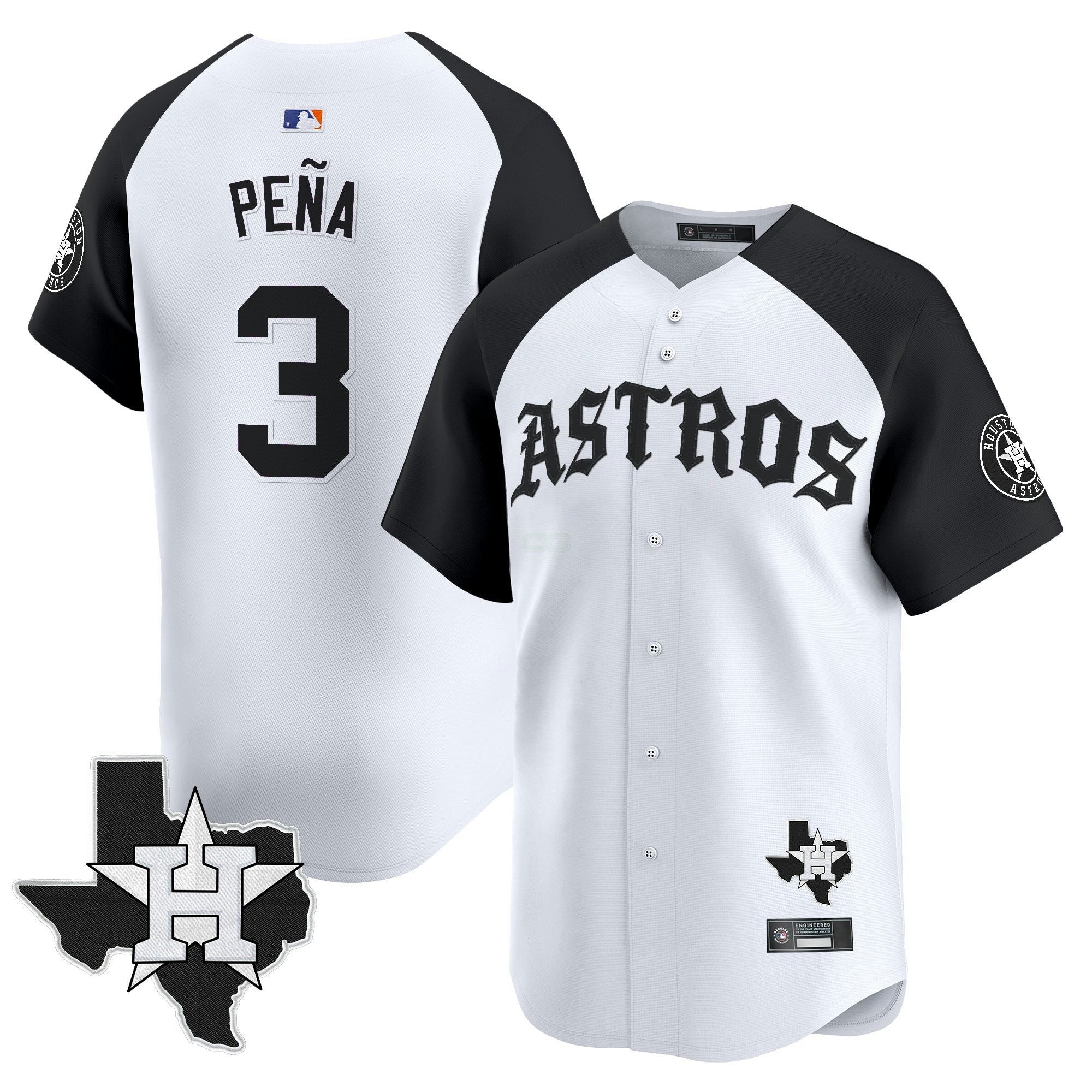Camisa MLB Men’s Houston ‘Old English Edition’ Vapor Premier Limited Jersey