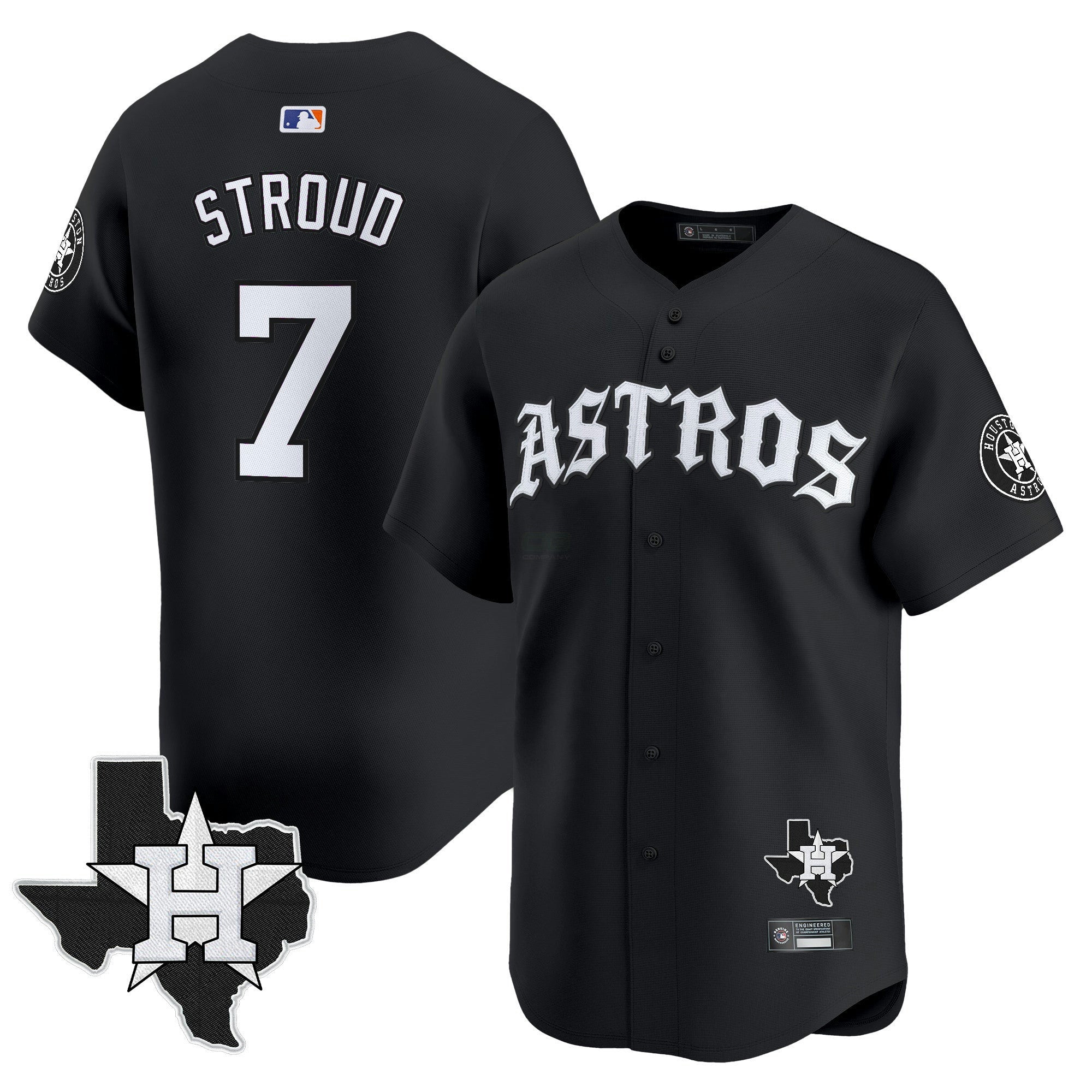 Camisa MLB Men’s Houston ‘Old English Edition’ Vapor Premier Limited Jersey
