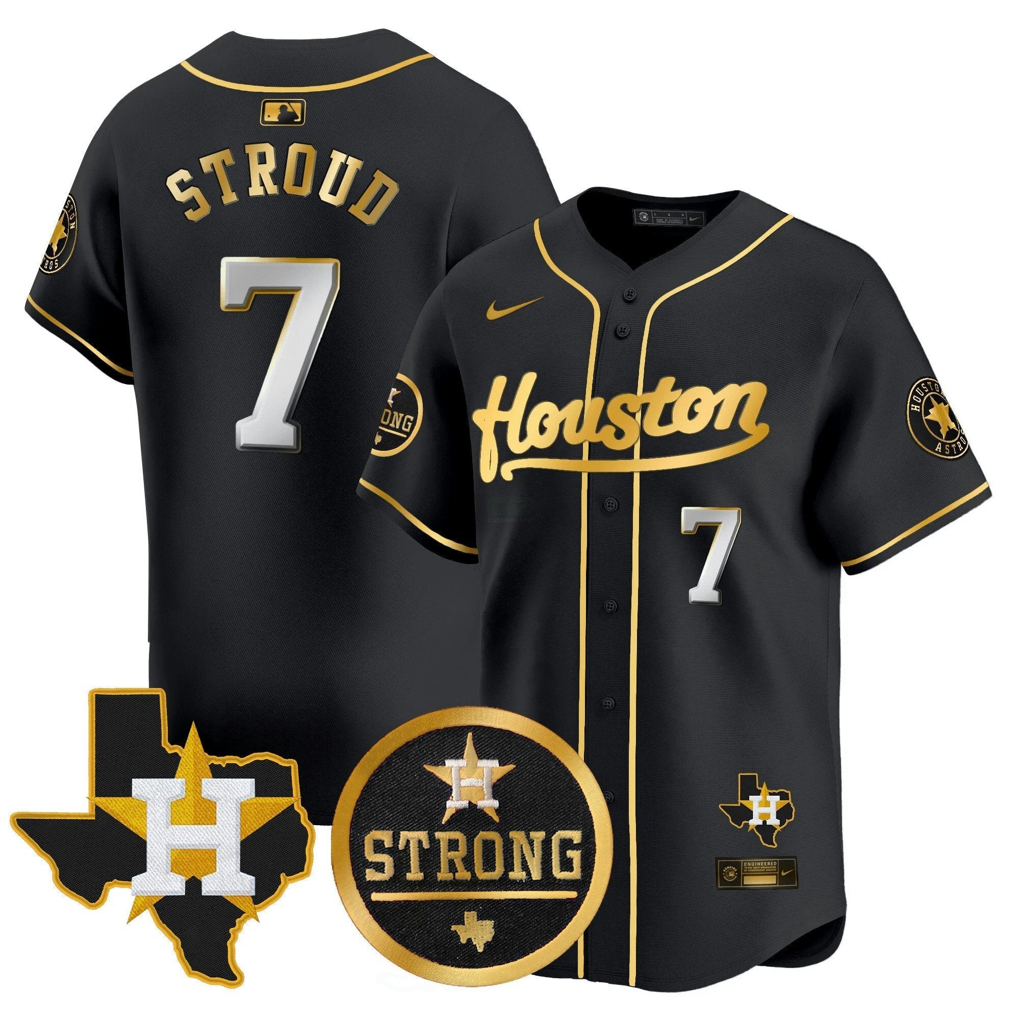 Camisa MLB Men’s “Houston Strong” Patch Vapor Premier Limited Jersey
