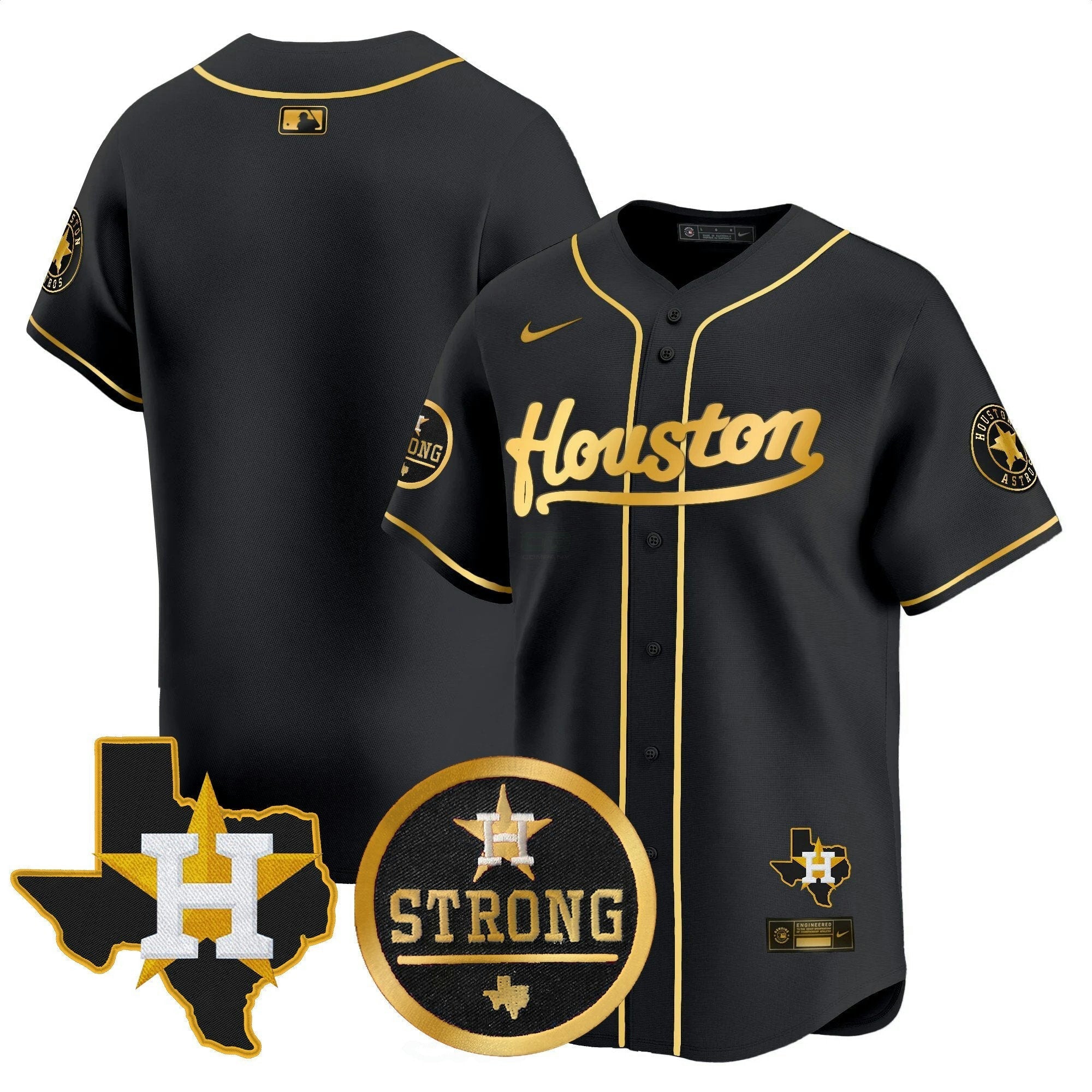 Camisa MLB Men’s “Houston Strong” Patch Vapor Premier Limited Jersey